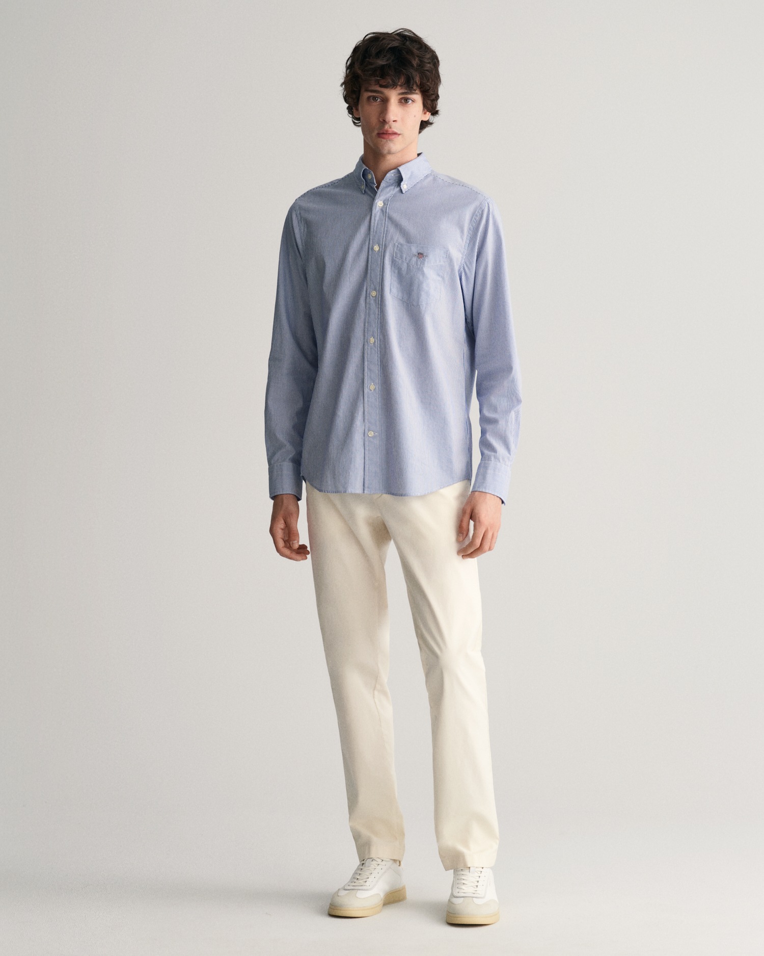 Gant »REG POPLIN BANKER SHIRT« Banker Stripe Popeline, leichte Baumwolle