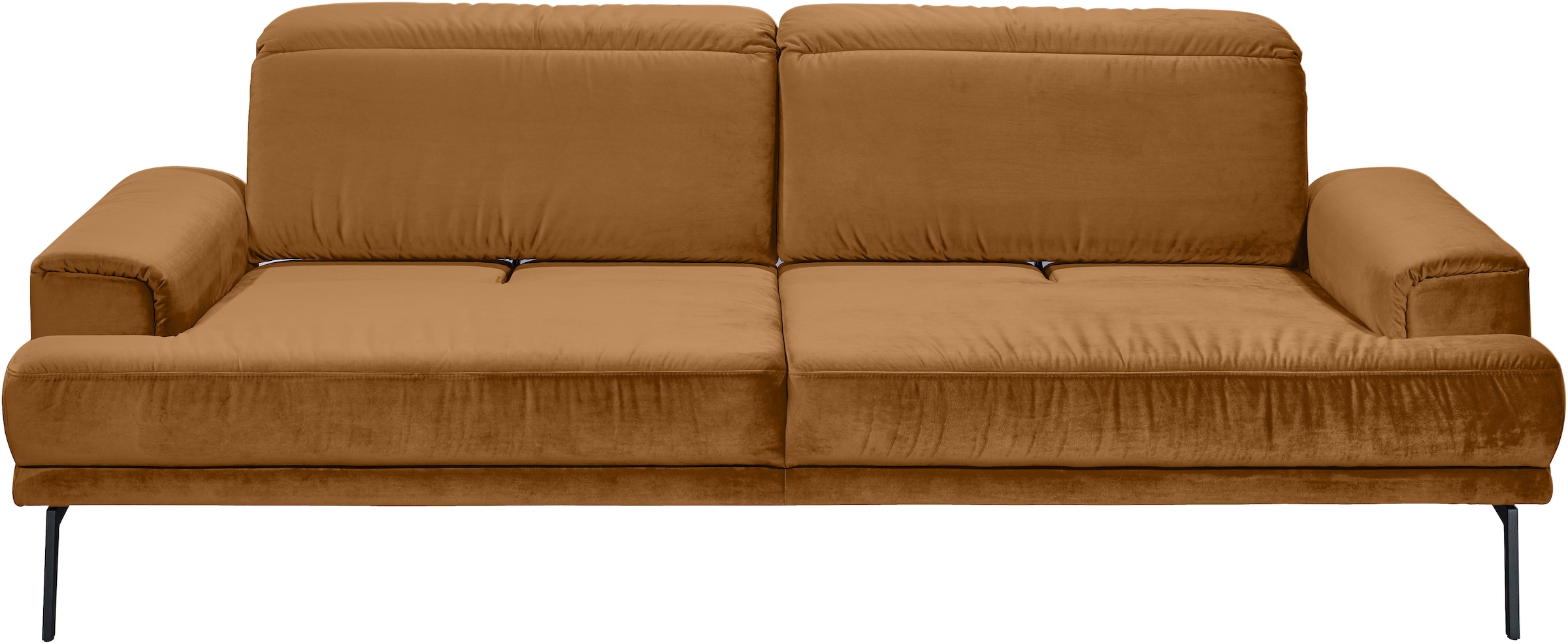 Musterring 3-Sitzer »MR 4580«, inkl. Kopf- und Sitztiefenverstellung, Fuß schwarz, B228 x T103 cm