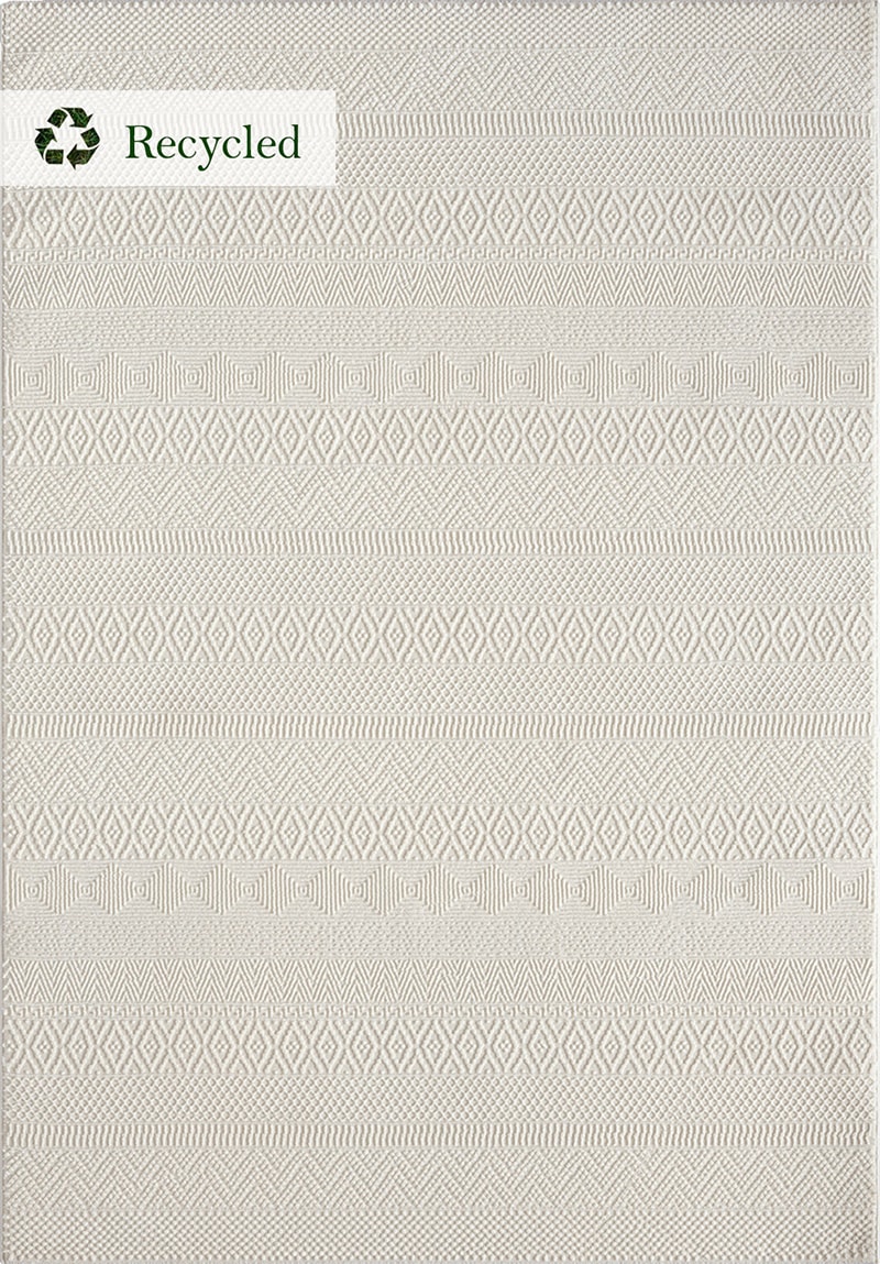 the carpet Teppich »Lima«, rechteckig, 12 mm Höhe, Designer Teppich Flor 1 recyceltem Polyester waschbar