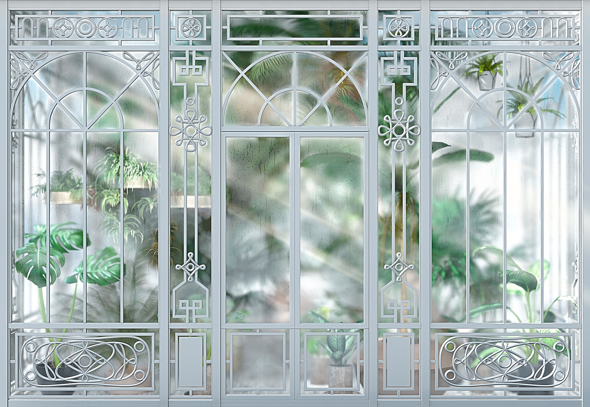 Komar Fototapete »Orangerie«, 368x254 cm (Breite x Höhe), inklusive Kleister