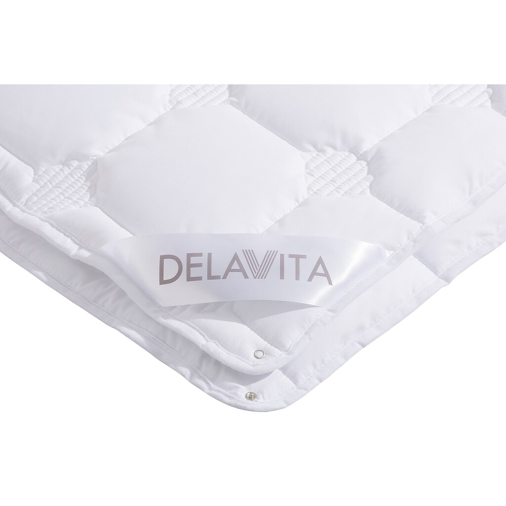 DELAVITA Microfaserbettdecke + Kopfkissen »Memel«, mit antibakterieller Ausrüstung Sanitized®