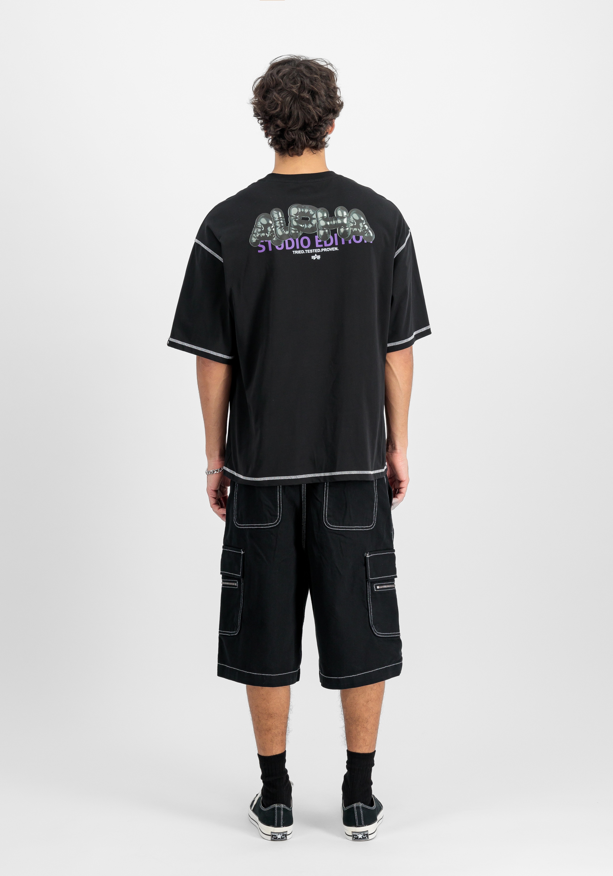 Alpha Industries T-Shirt »Alpha Industries Men - T-Shirts Studio Bubble Backprint T-Shirt«