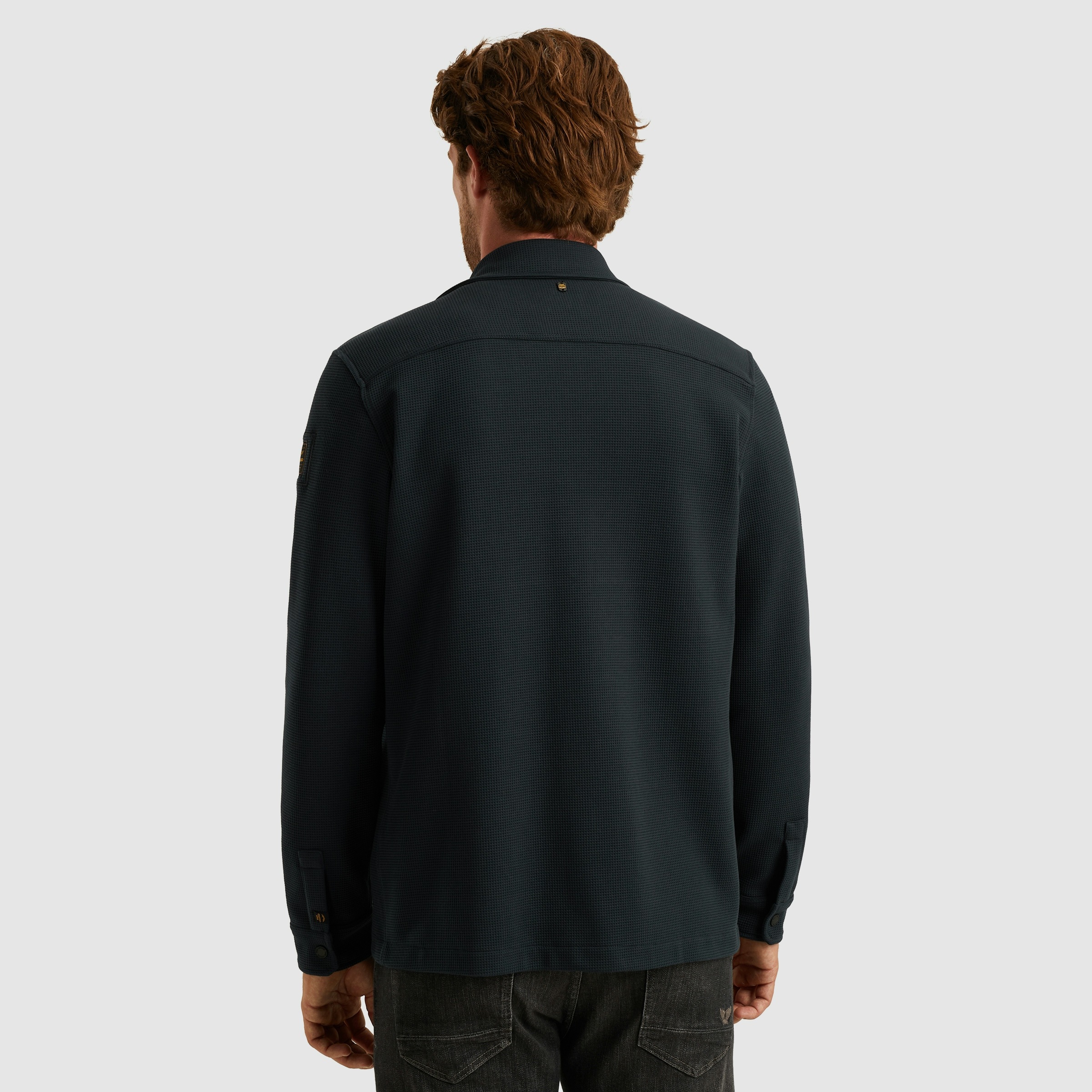 PME LEGEND Langarmhemd mit Druckknöpfen und Brusttaschen