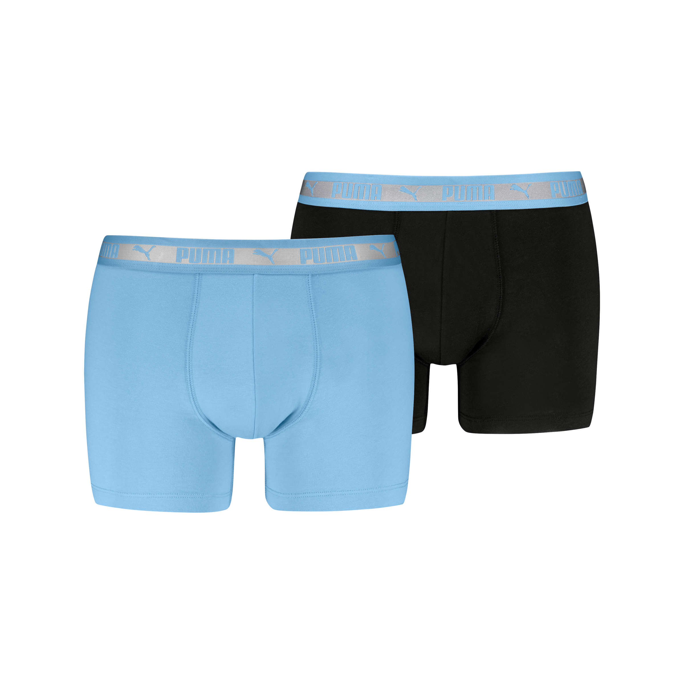 PUMA Boxershorts »PUMA MEN CHROMATIC WAISTBAND BOXERS 2P« 2er Pack,  elastischer Logobund, ohne Eingriff