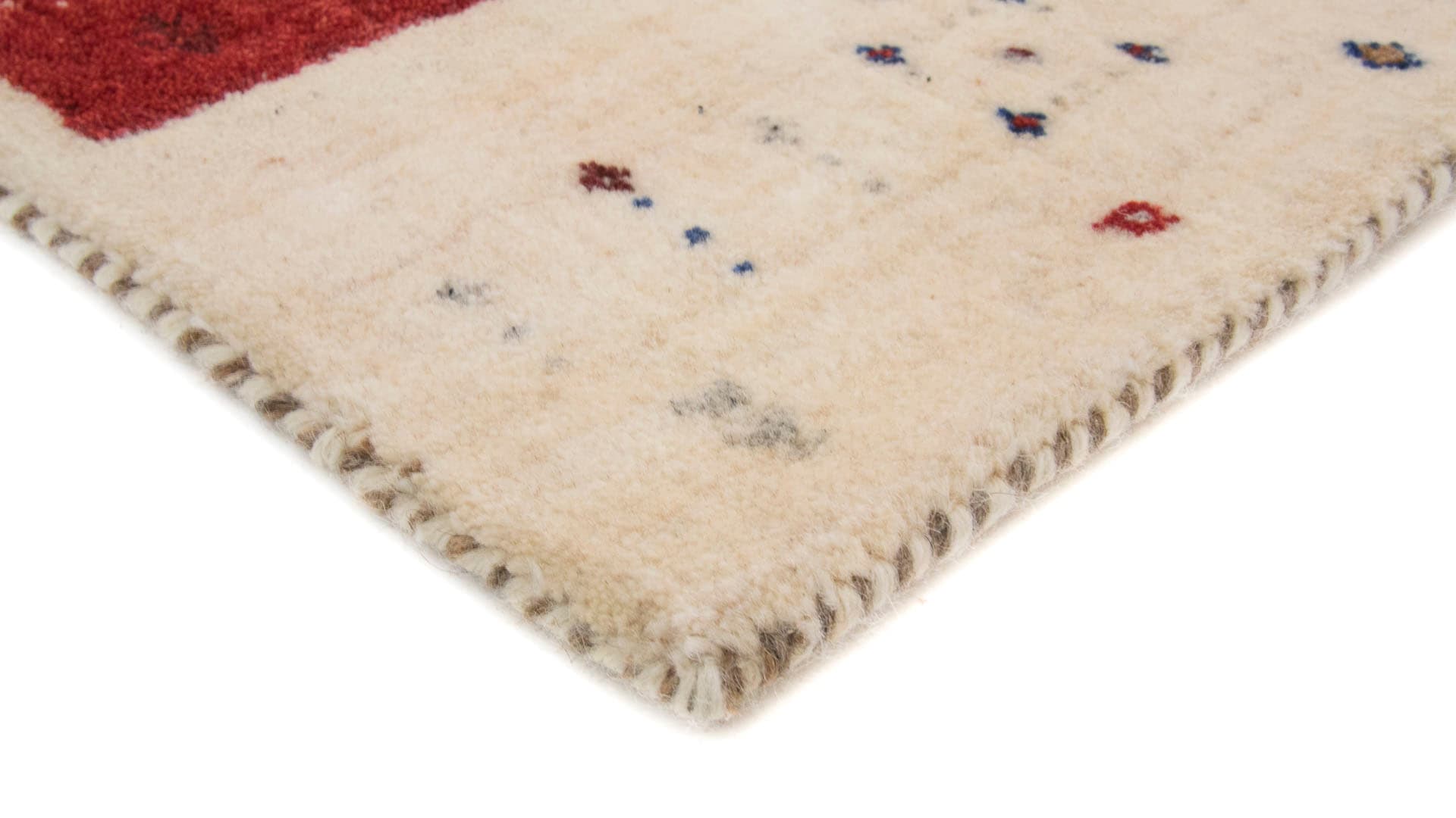carpetfine Wollteppich »Gabbeh Soni«, rechteckig, 15 mm Höhe, reine Wolle, sehr weicher Flor, Wohnzimmer