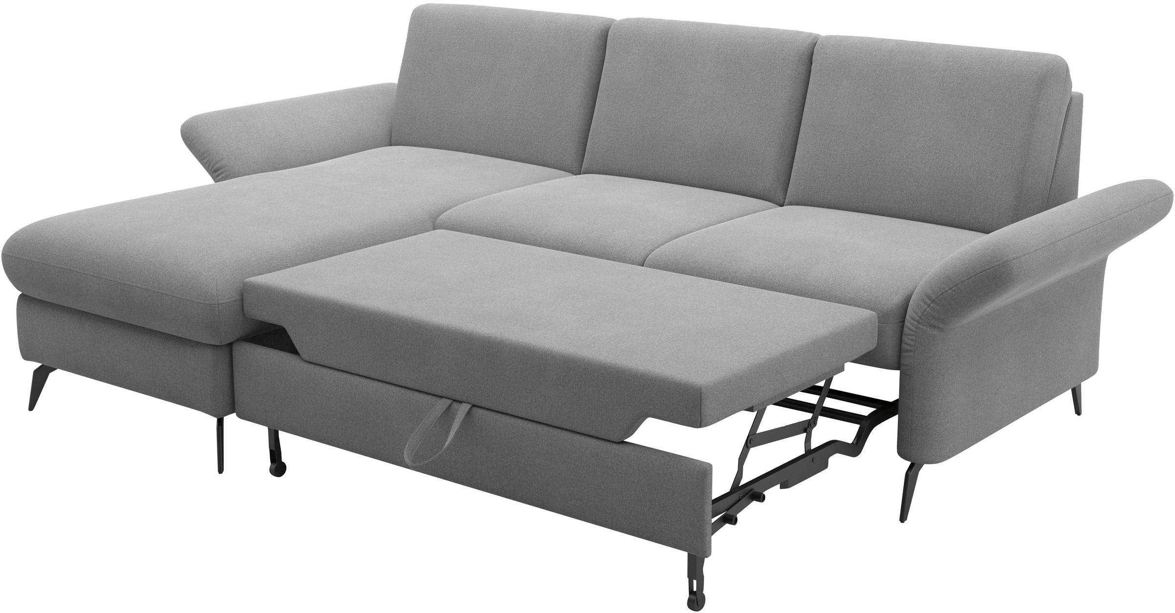 Home affaire Ecksofa »Rochelle«, optional: Armteilverstellung, klappbar, Bettkasen