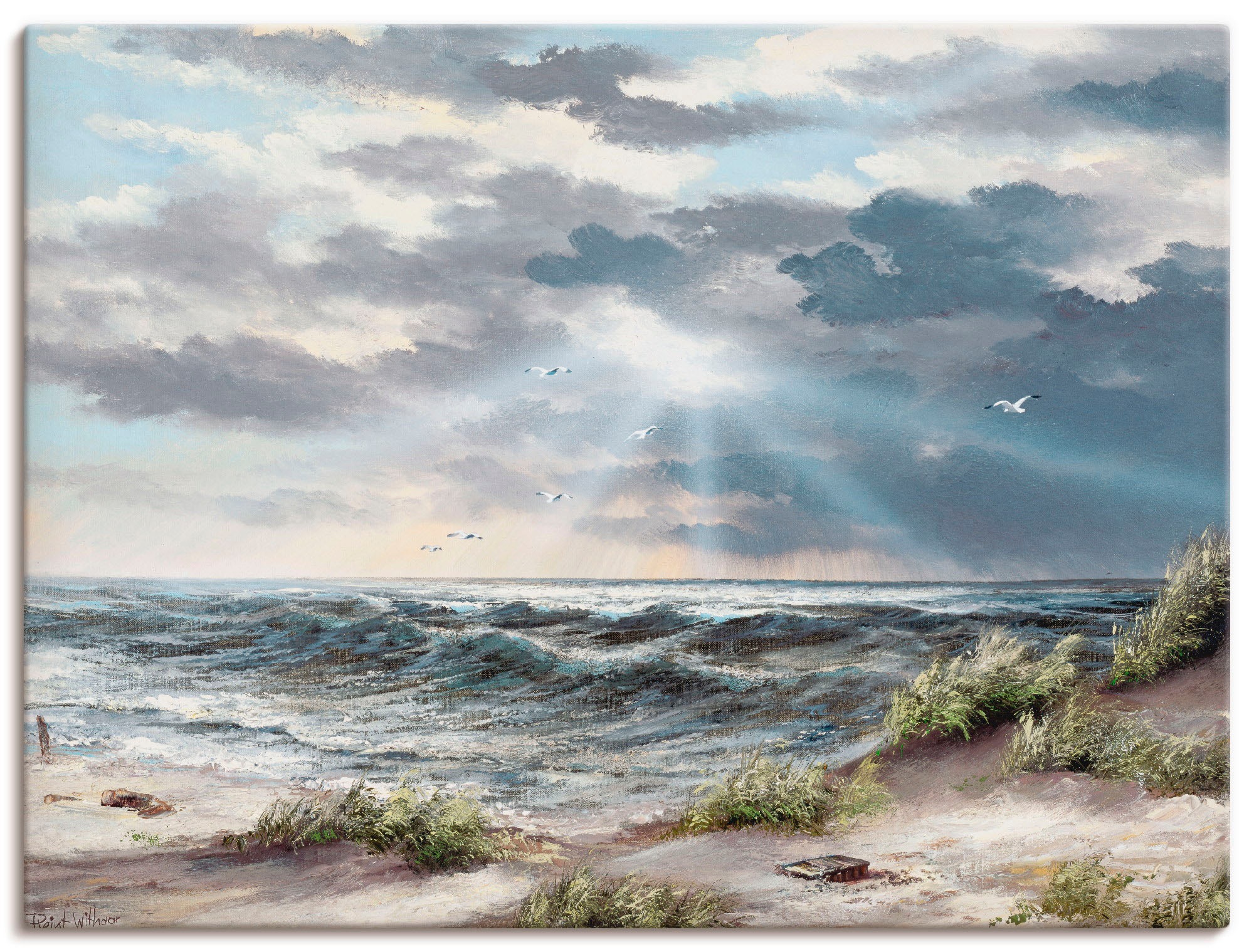 Artland Wandbild »Ungemessene Höhen«, Gewässer, (1 St.), als Leinwandbild, günstig online kaufen