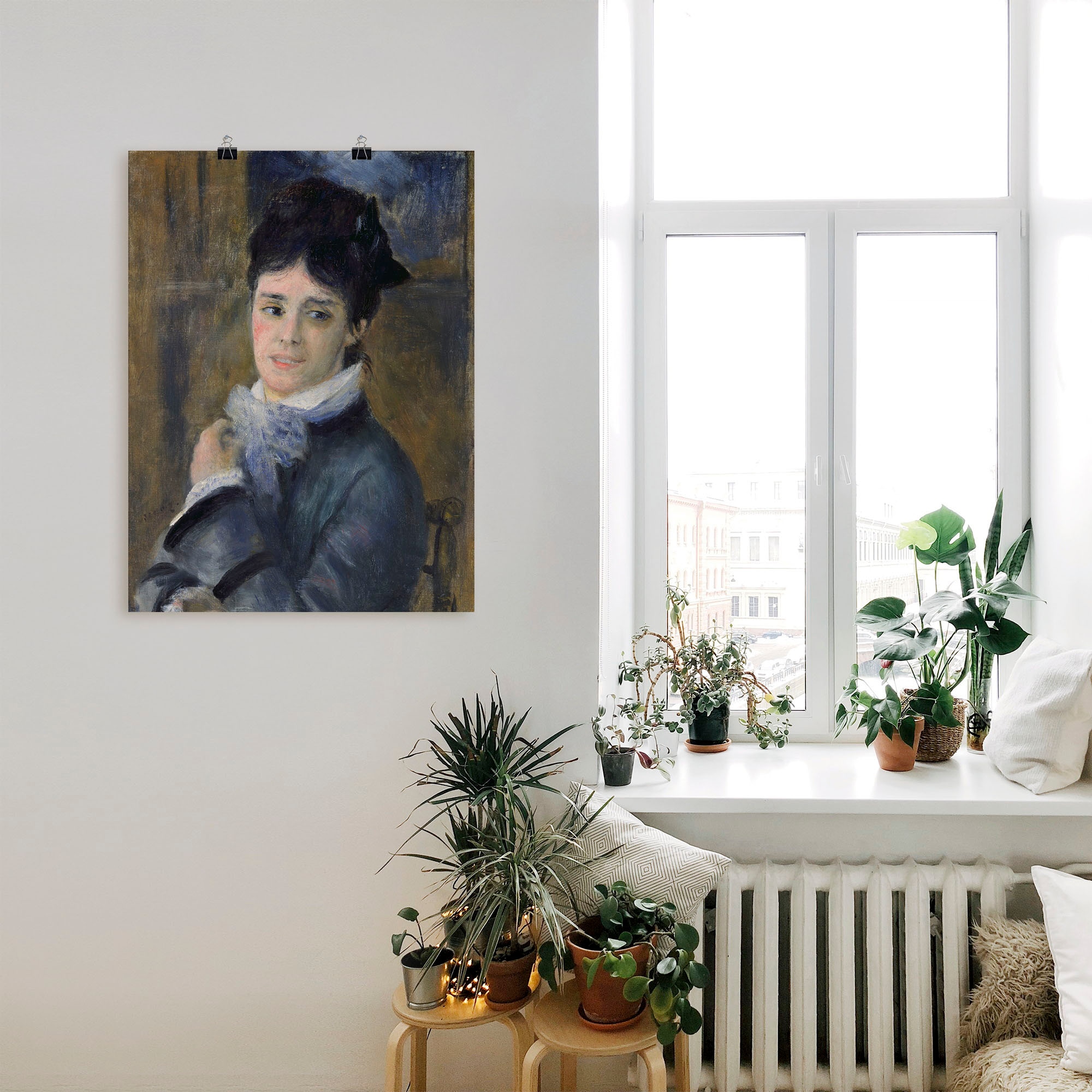 Artland Kunstdruck »Bildnis der Madame Claude Monet. 1872«, Frau, (1 St.), als Leinwandbild, Wandaufkleber oder Poster in versch. Größen