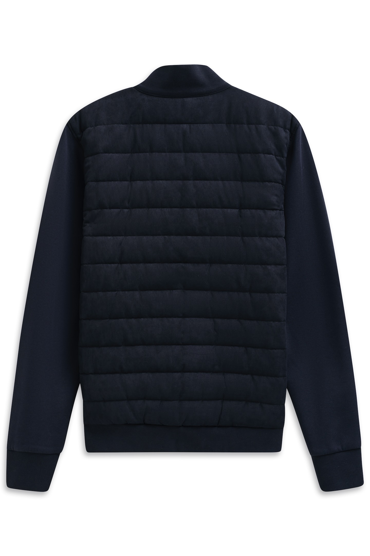 bugatti Sweatjacke »Regular Fit«, mit Quersteppung aus einem Baumwollmix