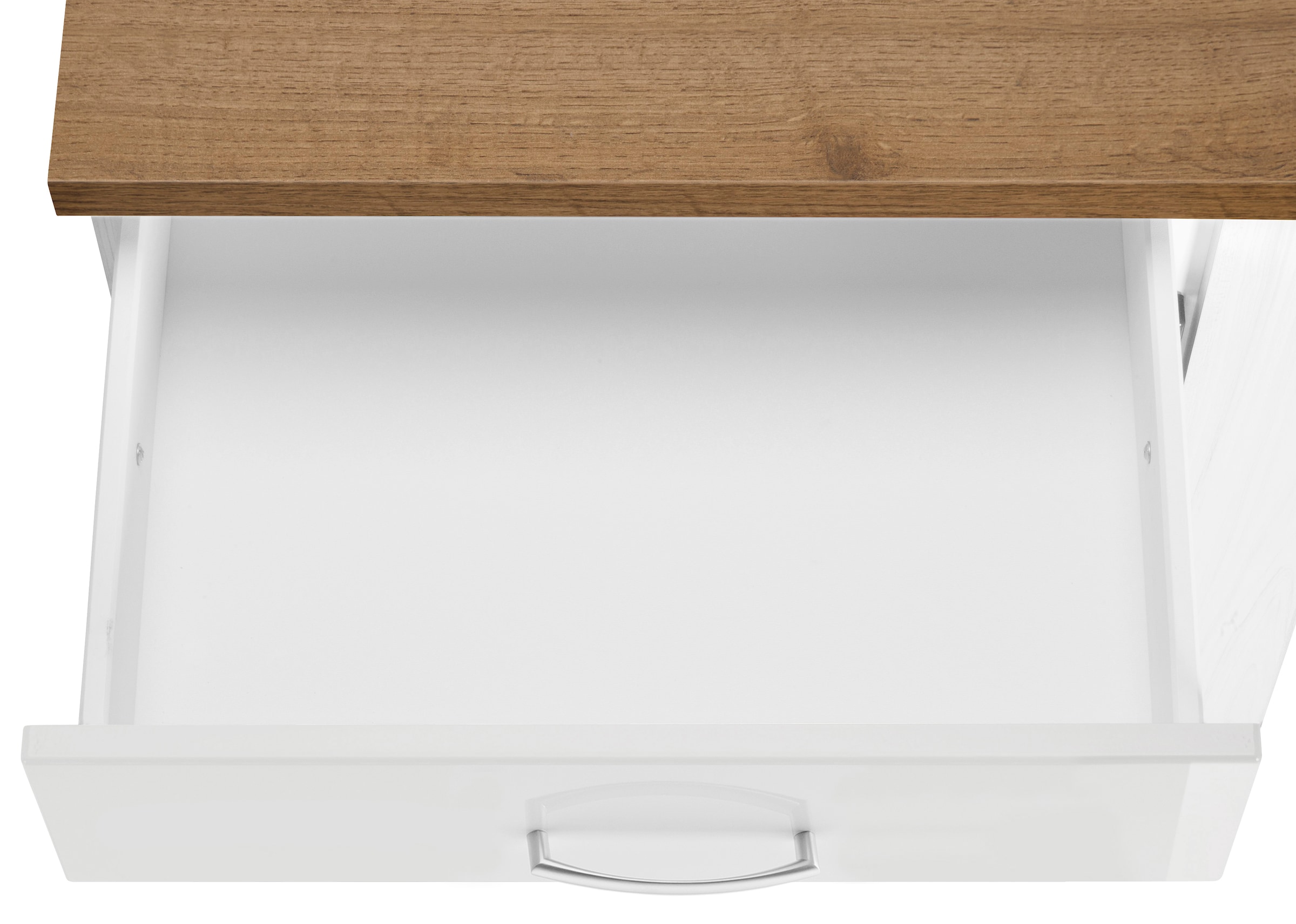 KOCHSTATION Küchenzeile »KS-Samos« Breite 280 cm, wahlweise mit E-Geräten, mit Arbeitsplatte