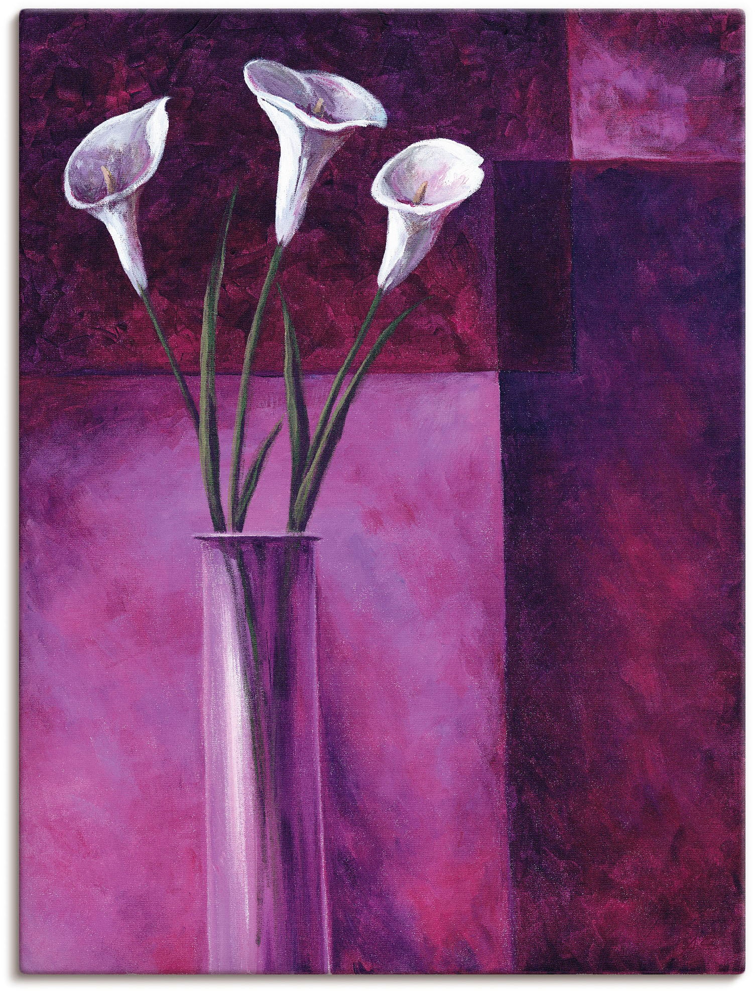 Artland Wandbild »Callas Lila«, Blumen, (1 St.), als Alubild, Outdoorbild, günstig online kaufen