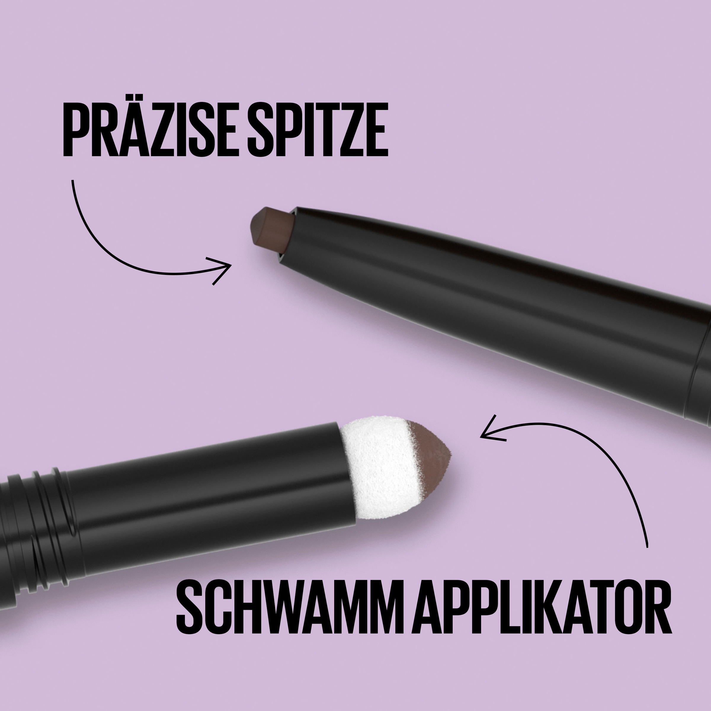 MAYBELLINE NEW YORK Augenbrauen-Stift »EXPRESS BROW SATIN DUO« mit Duo-Applikator