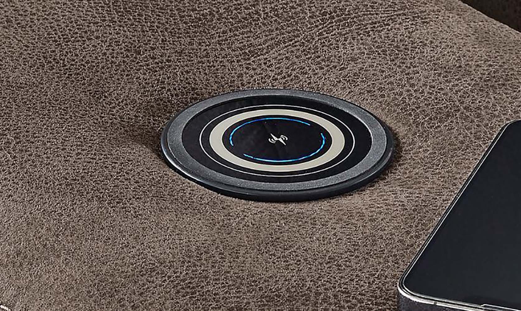 Jockenhöfer Gruppe Ecksofa »Le Mans L-Form mit elektromotorischer Sitztiefenverstellung (30 cm)«, und induktiver Lademöglichkeit + USB A und C, verstellbare Kopfstützen