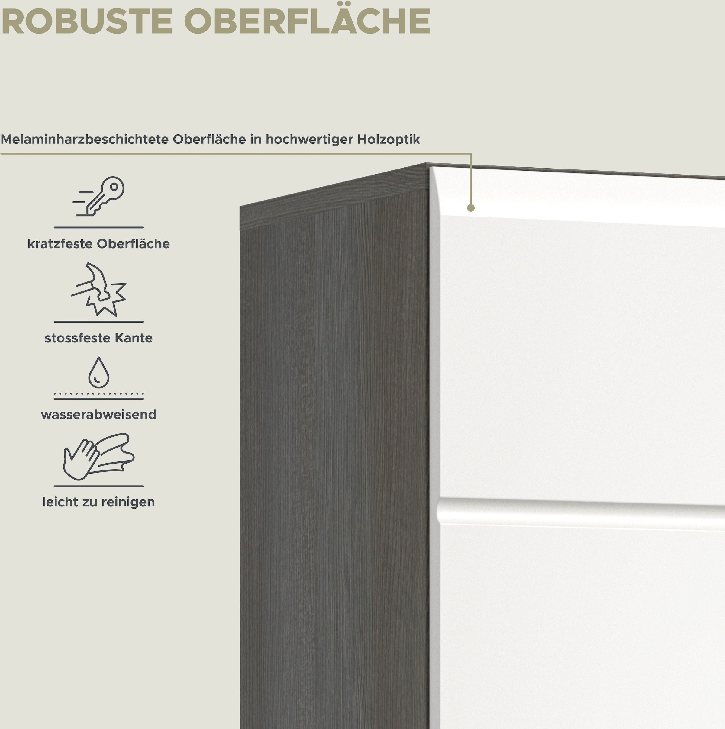 INOSIGN Garderobenschrank »Rumba, Höhe 192 cm, 1 Hochglanz Tür, 1 Spiegeltür, 4 Einlegeböden,«, 1 Kleiderstange, Stauraumschrank, Flurschrank, Flurmöbel