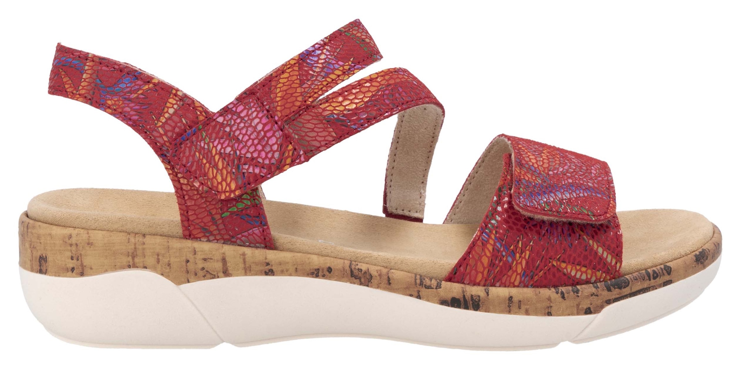 Remonte Keilsandalette  , Sommerschuh, Klettschuh, Riemchensandale mit Softfußbett