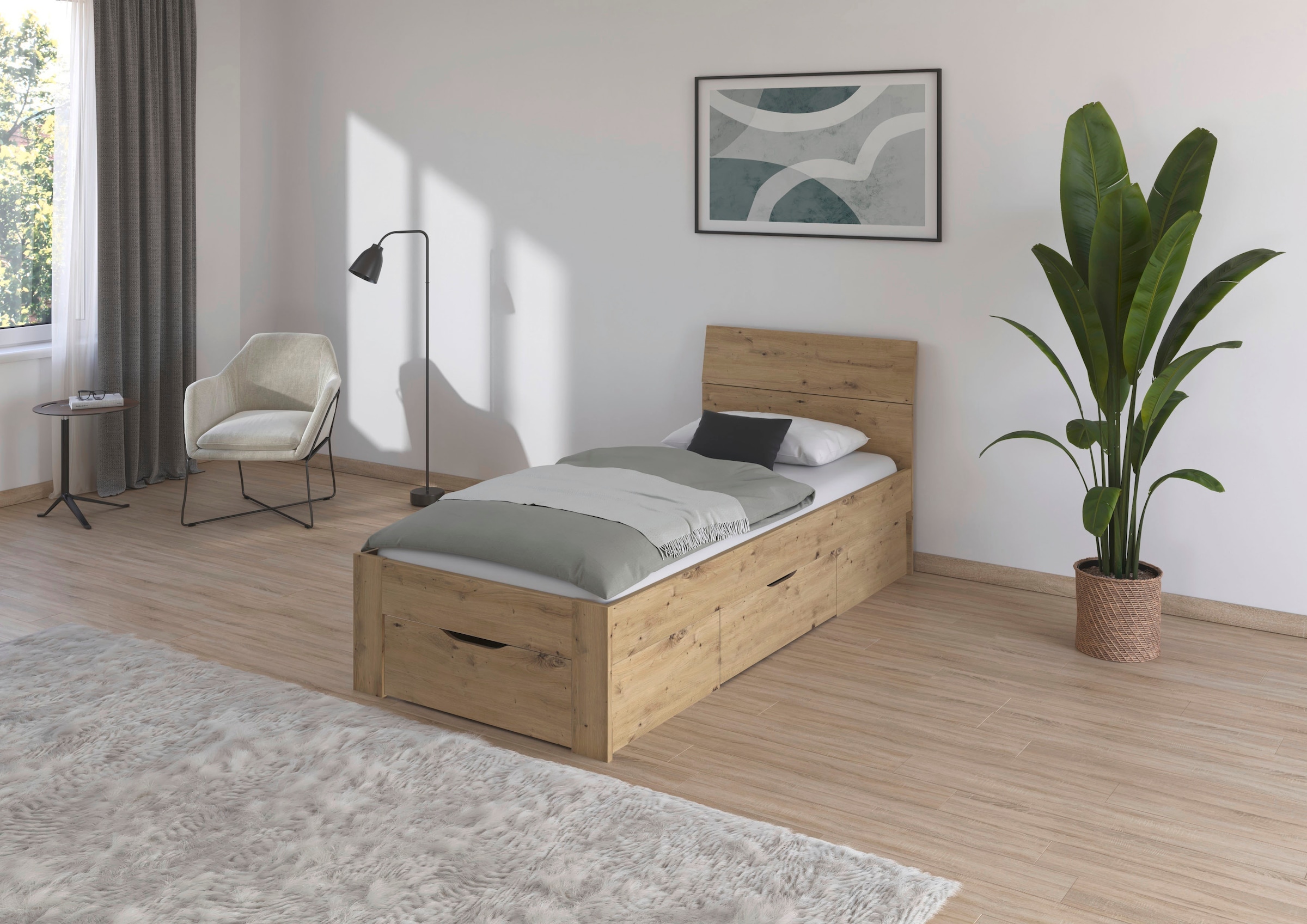 rauch Bett »Einzelbett Doppelbett Stauraum FLEXX Breiten 90/140/180 cm« Einzelbett Doppelbett Stauraum FLEXX Breiten 90/140/180 cm