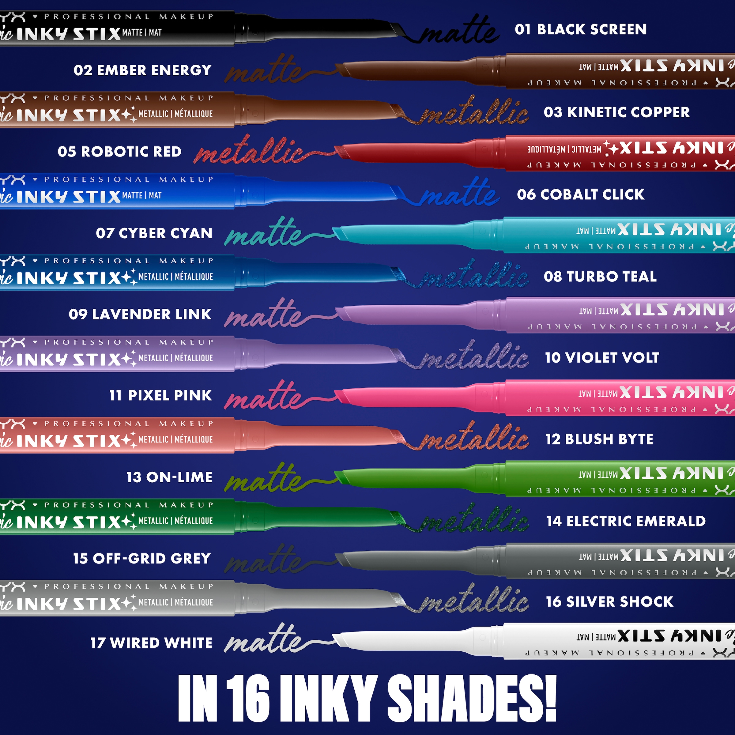 NYX PROFESSIONAL MAKEUP Eyeliner »EPIC INKY STIX CREAM GEL EYELINER« ideal für definierte Lidstriche und vielfältige, ausdrucksstarke Looks