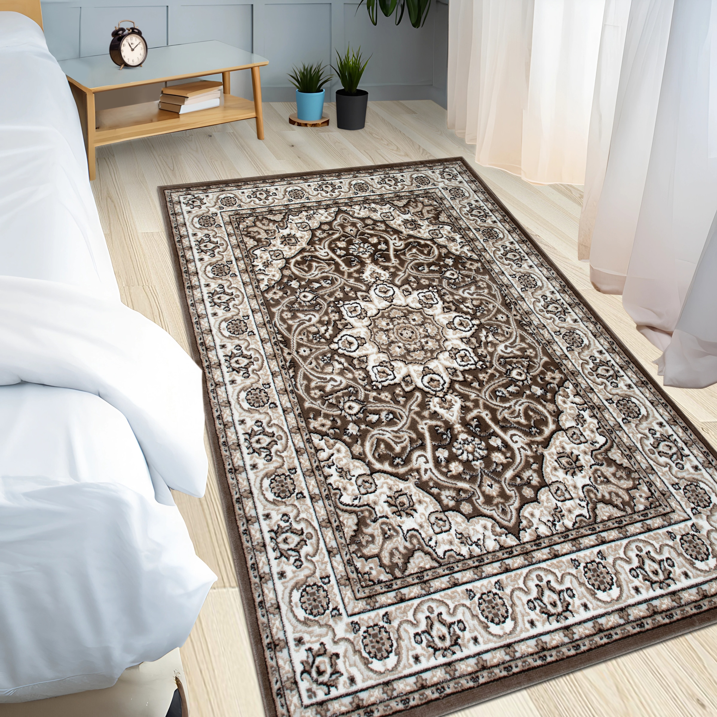 my home Teppich »Miane, Orient-Design, kurzflor«, rechteckig, 8 mm Höhe, weiche Haptik, Wohnzimmer, Esszimmer, Schlafzimmer