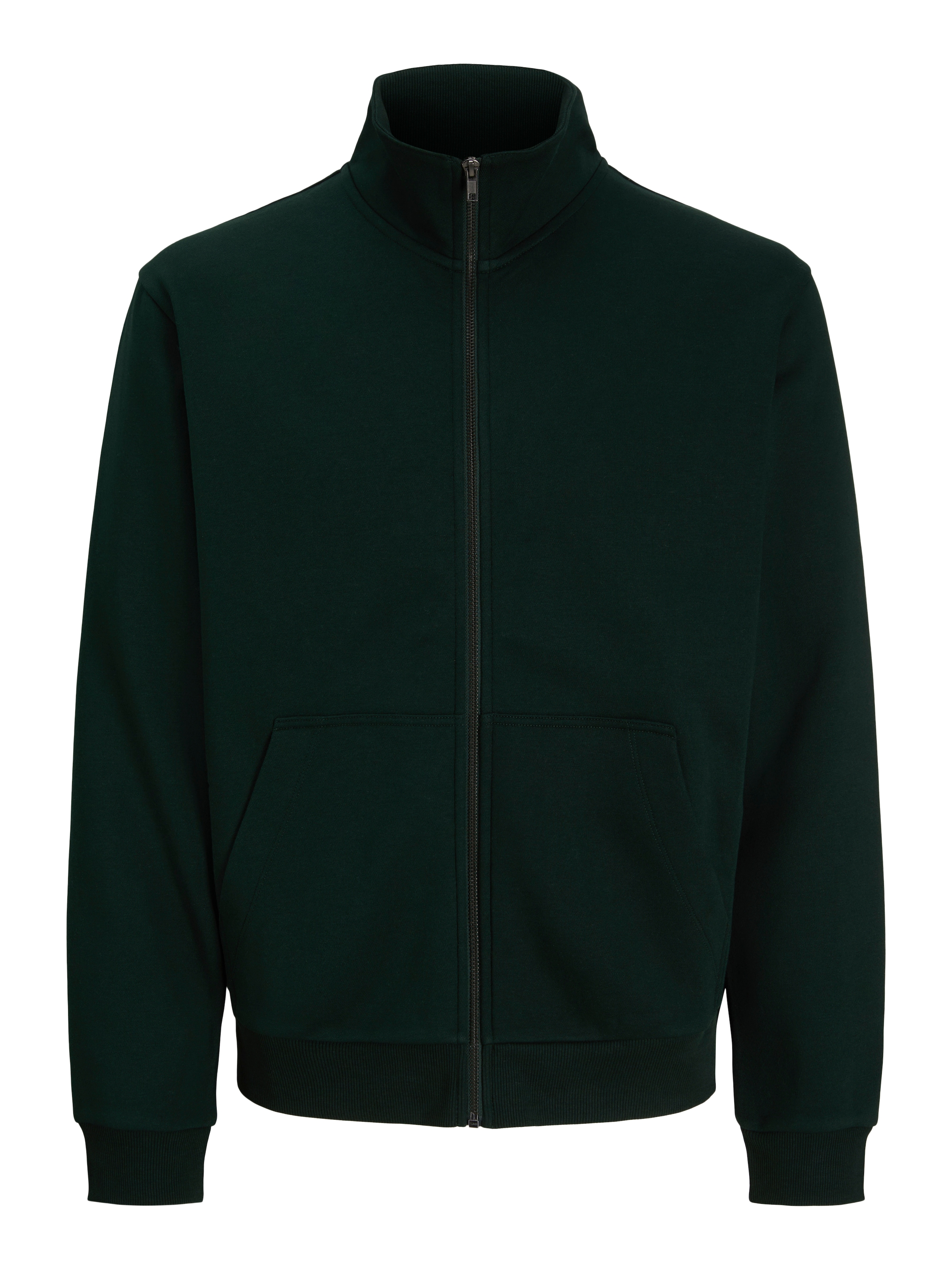Jack & Jones Sweatjacke »JJEBRADLEY SWEAT ZIP HN NOOS« Materialmix, regular fit