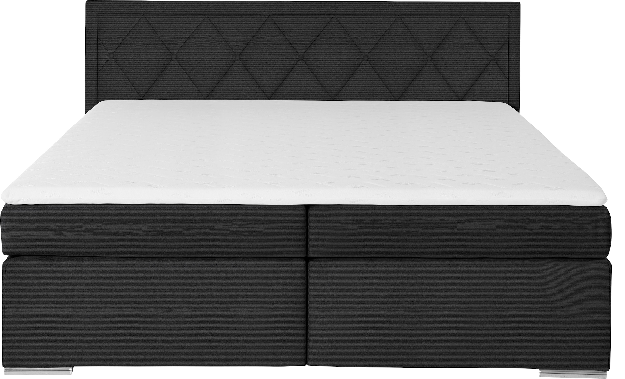 Leonique Boxbett »Alfie, Bestseller, wahlweise mit Bettkasten«, mit Knopfheftung im Kopfteil, H2, H3 und H4 wählbar
