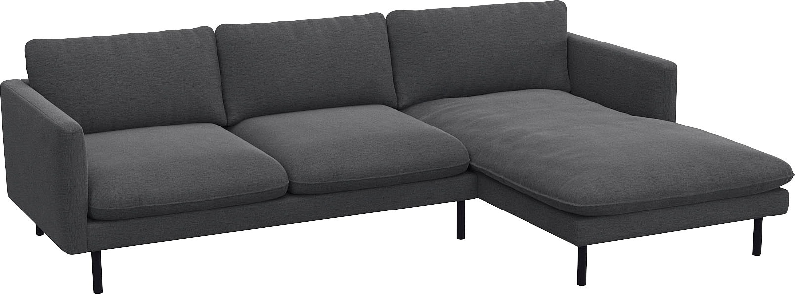 FLEXLUX Ecksofa »Bolzano, elegant und bequem, L-Form«, Sitzaufbau mit Kaltschaum & Stahl-Wellen, loose Sitz -& Rückenkissen