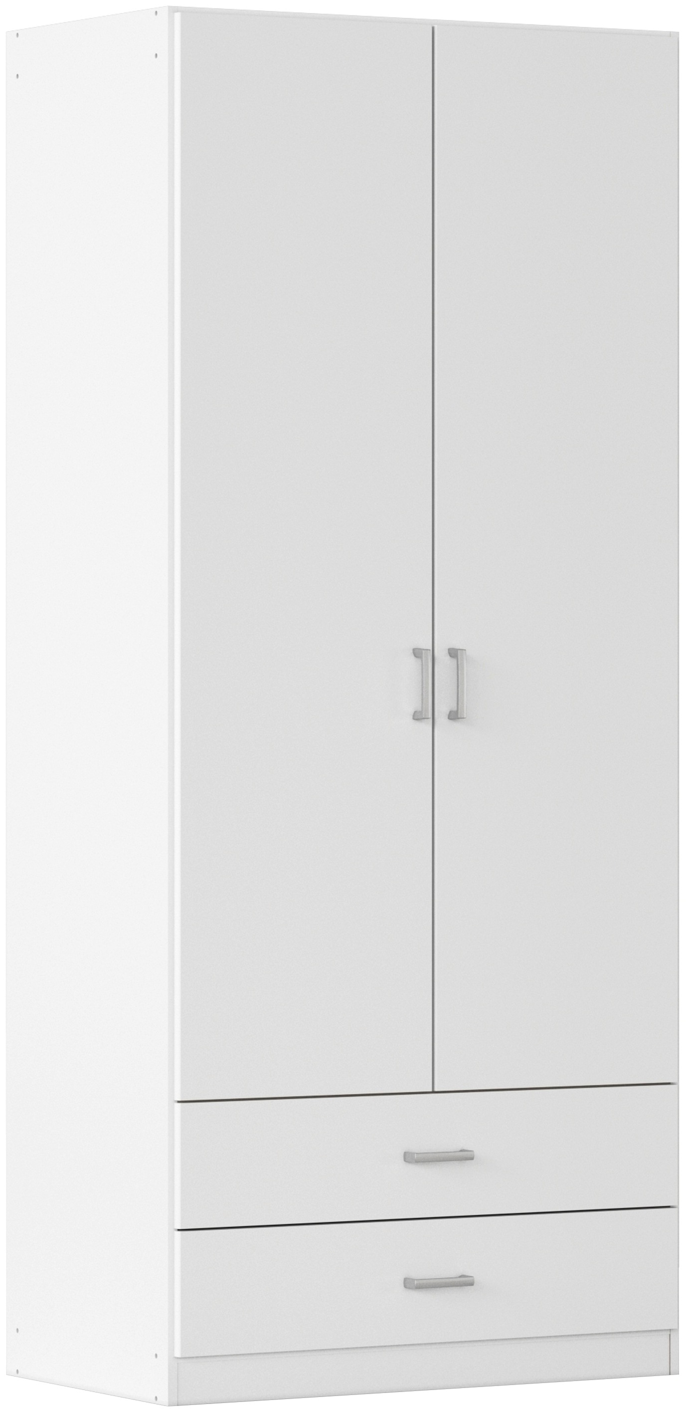 rauch Drehtürenschrank »Kleiderschrank Garderobe GAMMA Breite 91 cm« in 3 Ausstattungen BASIC/CLASSIC/PREMIUM (inkl. SOFT-CLOSE-Funktion),  mit Schubladen, verschiedene Griff-Varianten TOPSELLER MADE IN GERMANY