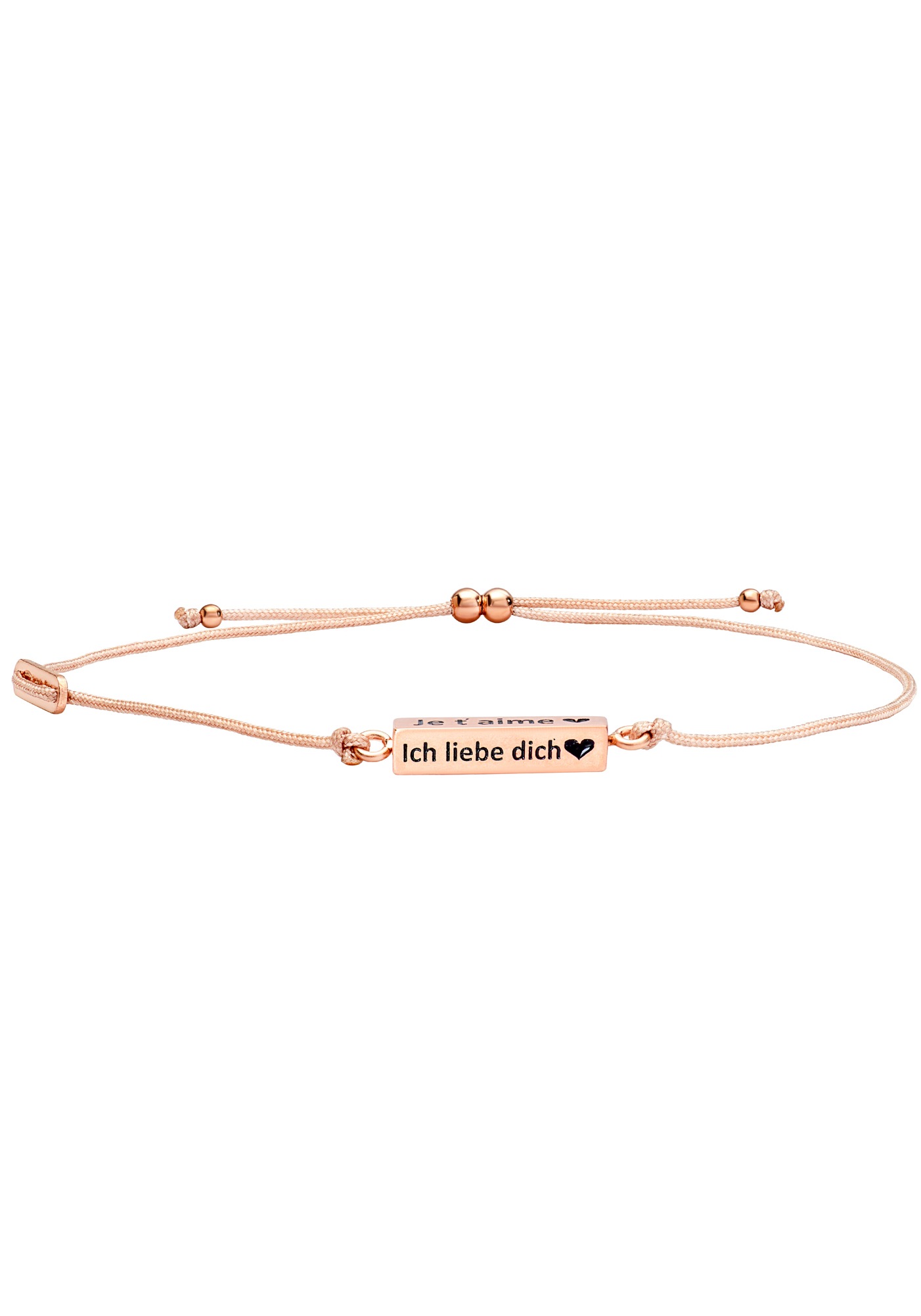 Bild von Julie Julsen Armband »CUBE, ROTVERGOLDET, »ICH LIEBE DICH«, JJBR0448.2«