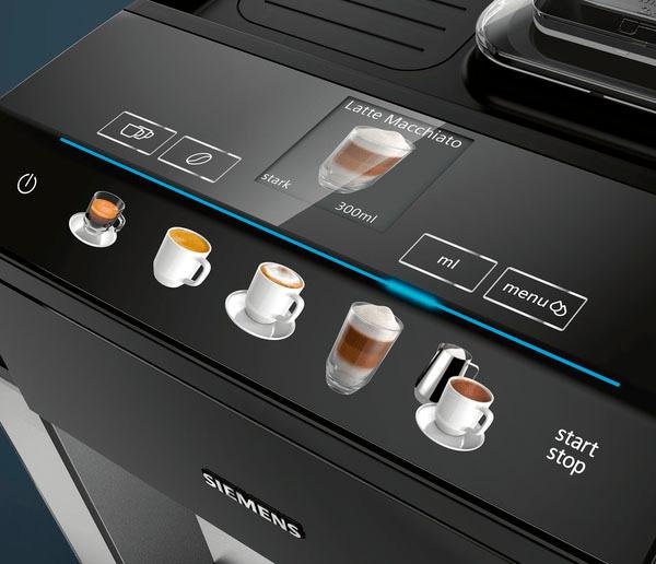 SIEMENS Kaffeevollautomat EQ.5 500 integral TQ505D09, 1,7l Tank,  Scheibenmahlwerk online bestellen | Milchbehälter