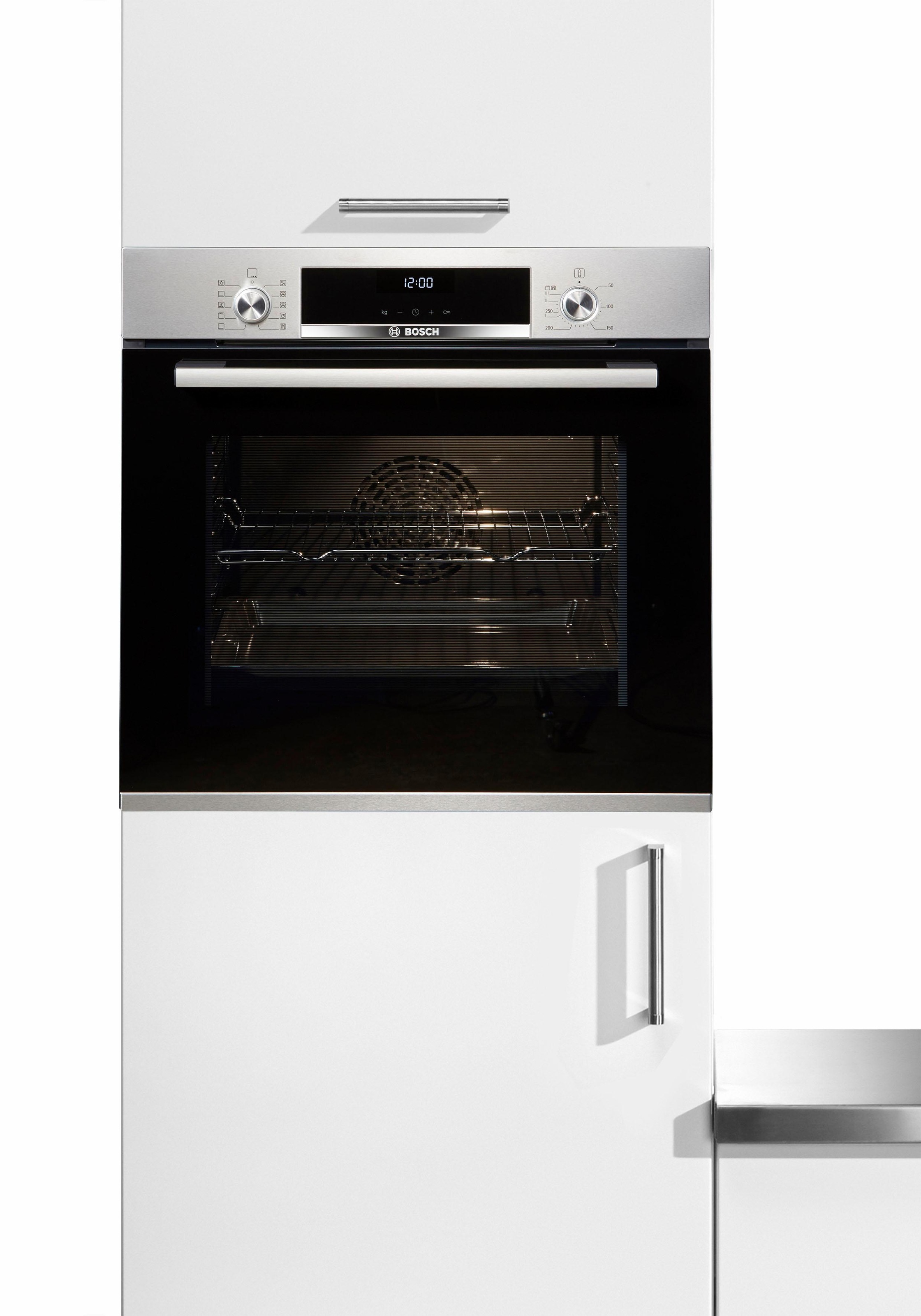 Bild von BOSCH Einbaubackofen »HBA537BS0«, Serie 6, HBA537BS0, mit Teleskopauszug nachrüstbar, ecoClean Direct