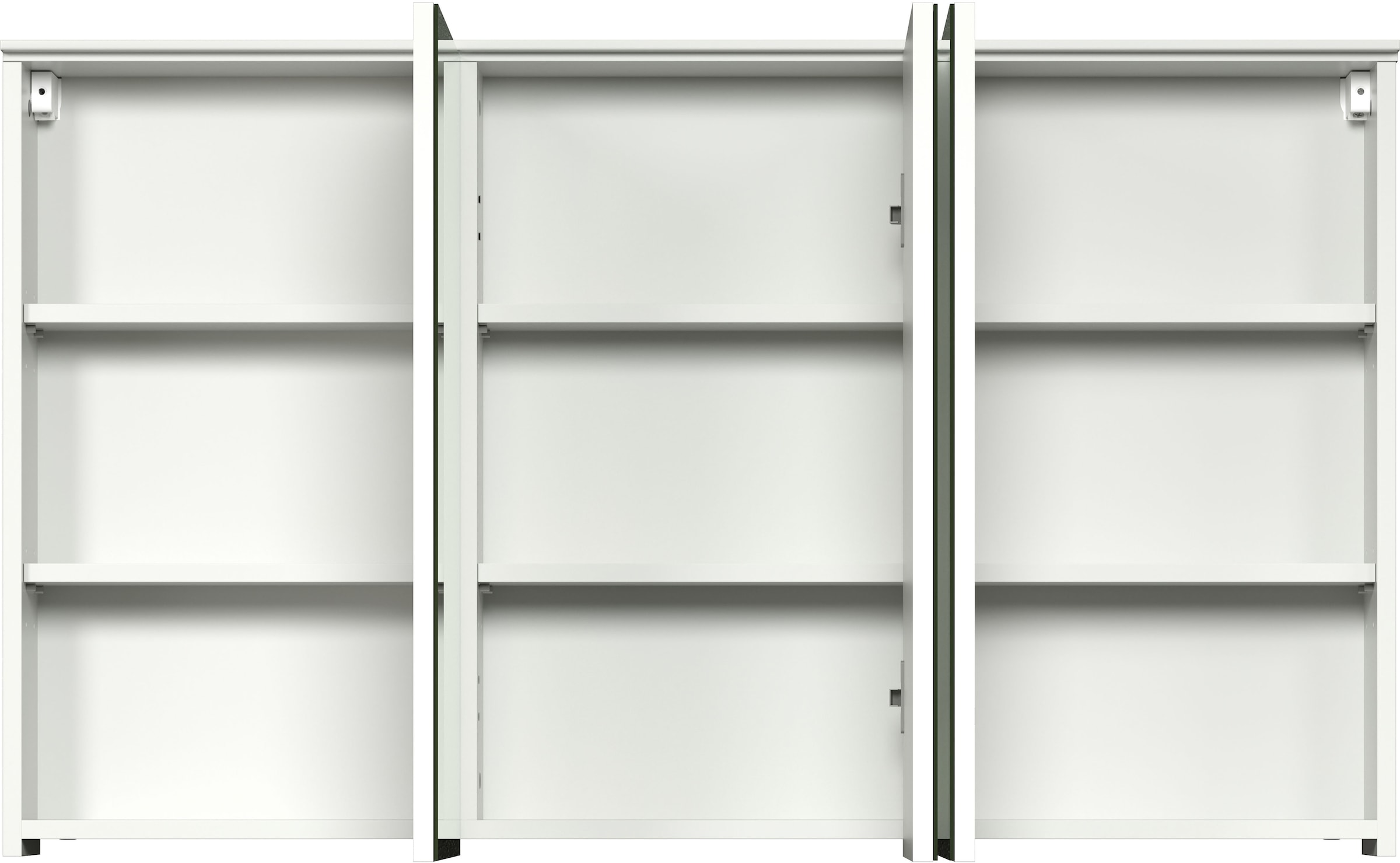INOSIGN Spiegelschrank »Premont«, (1 St.), Breiter Badspiegel mit 3 Spiegeltüren und 9 Fächern - Soft-Close
