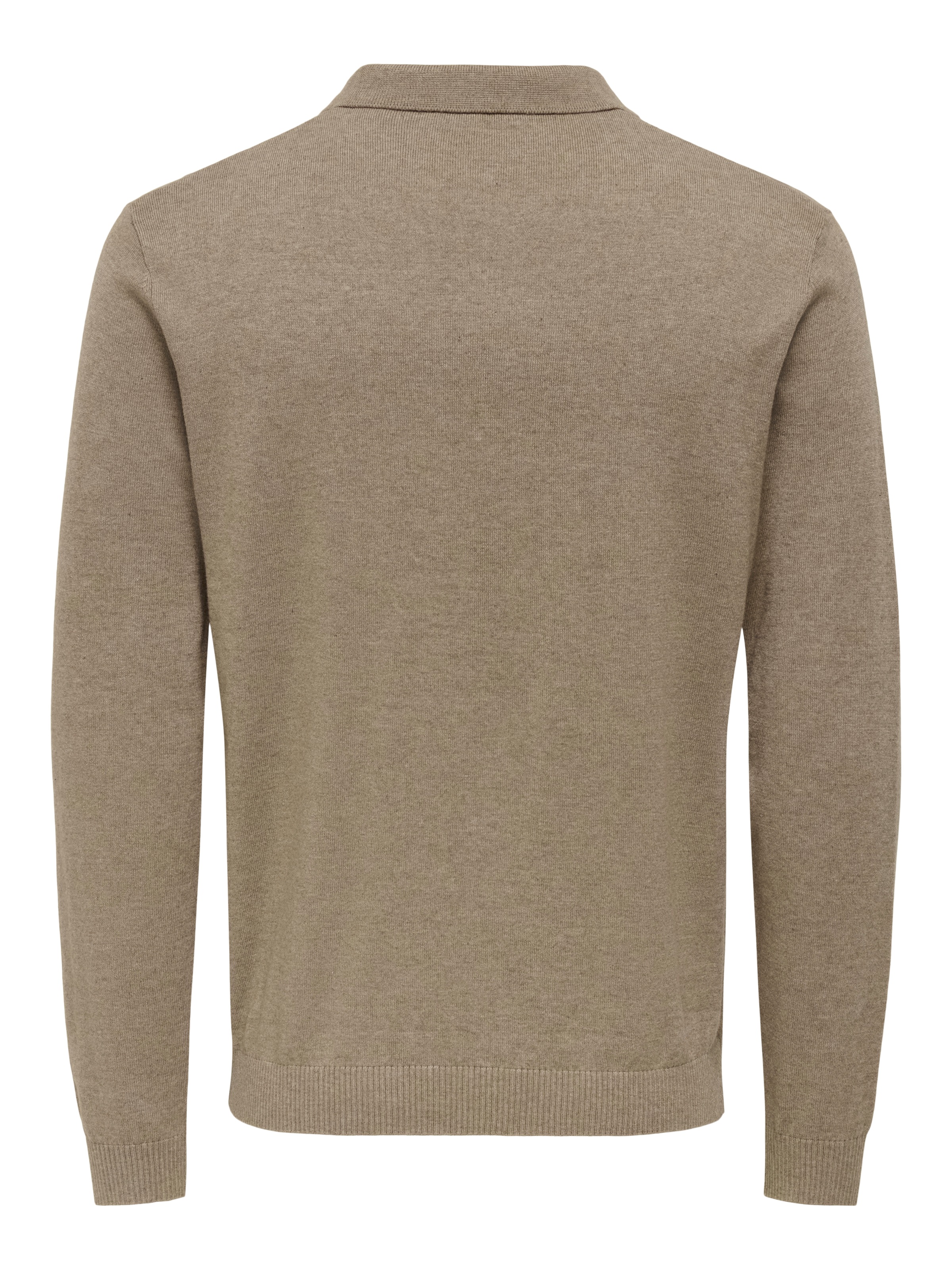 ONLY & SONS Polokragenpullover »ONSLOUI REG 12 LS MEL POLO KNIT«