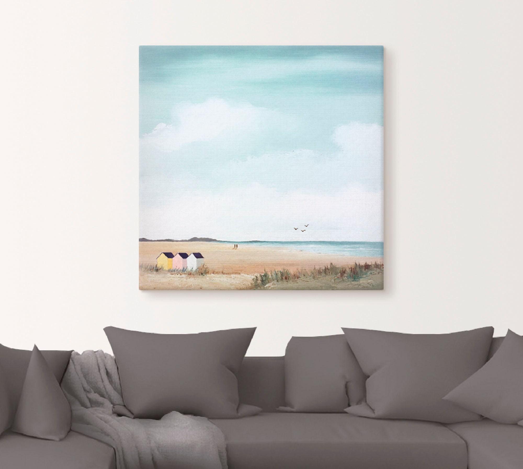 Artland Wandbild »Sonniger Morgen III«, Strand, (1 St.), als Leinwandbild, günstig online kaufen