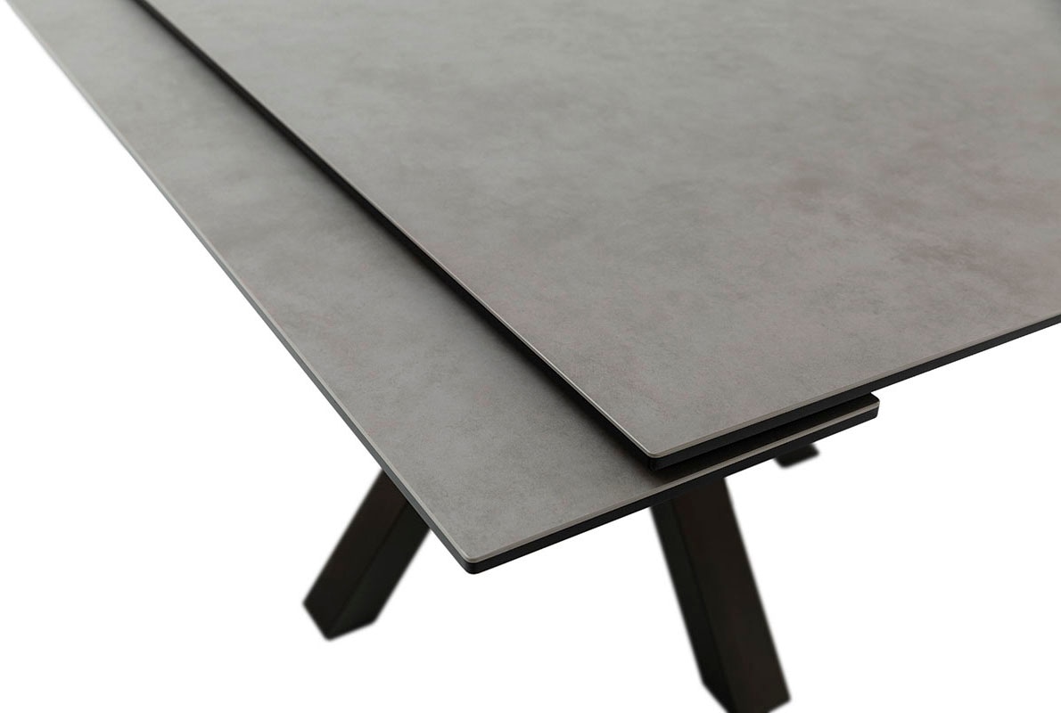 MCA furniture Esstisch »PALLINI Auszugstisch 90-150 cm«, (Einzelstück), Keramik,Metall,Längsseitenauszug,ausziehbar,Tischplatte 13 mm