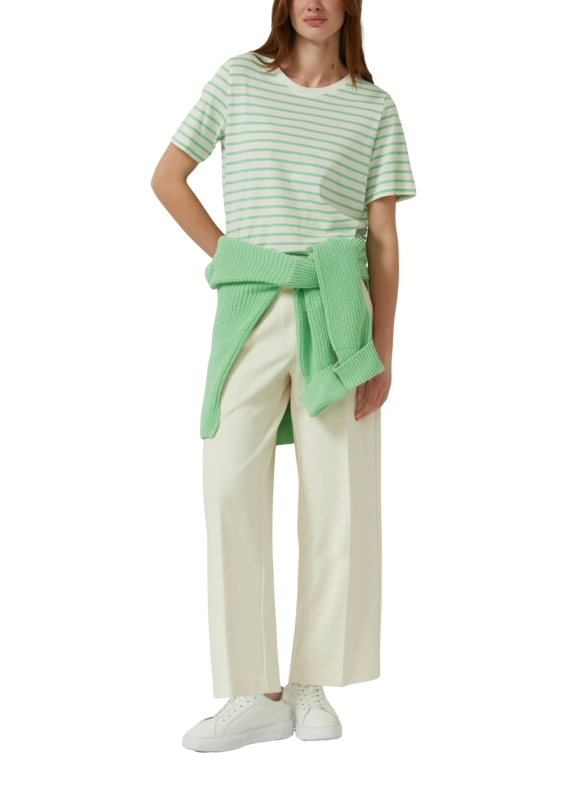 s.Oliver 7/8-Hose  mit Bundfalten und Stretch-Anteil
