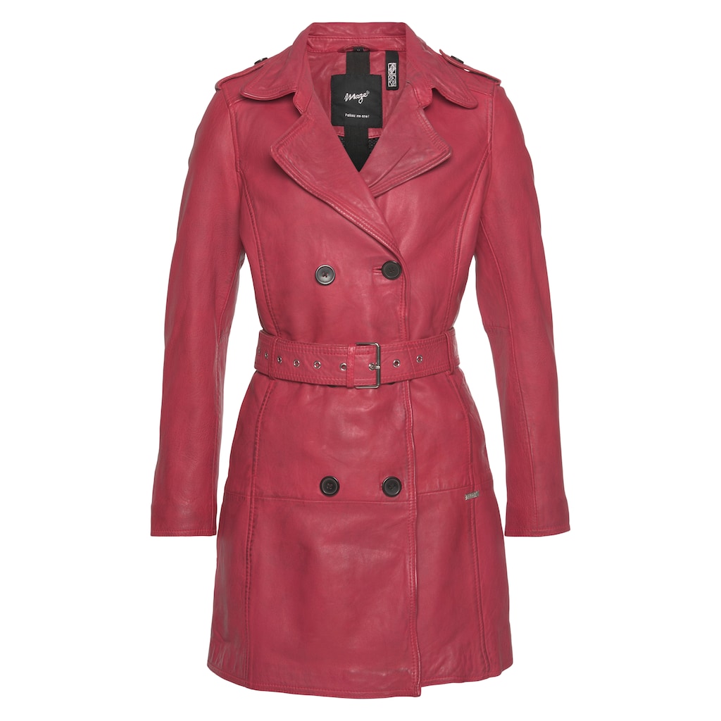 Maze Lederjacke, im Trenchcoat-Look