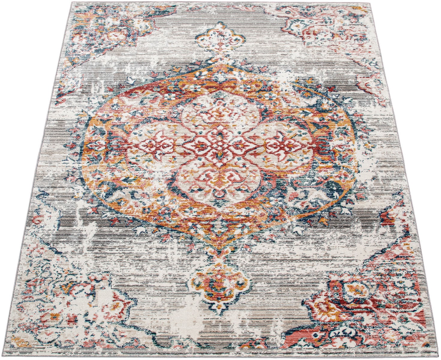 Paco Home Teppich »Herbete 733«, rechteckig, Kurzflor, Orient-Optik, Vintage  Design auf Raten kaufen | Kurzflor-Teppiche