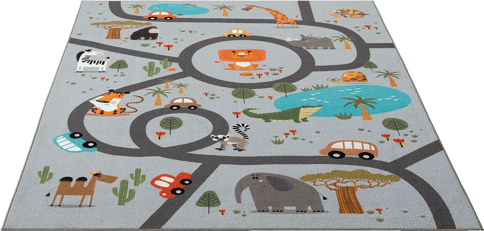 the carpet Teppich »Happy Life«, rechteckig, 4 mm Höhe, Life Kinderzimmer Teppich Spielteppich pflegeleicht
