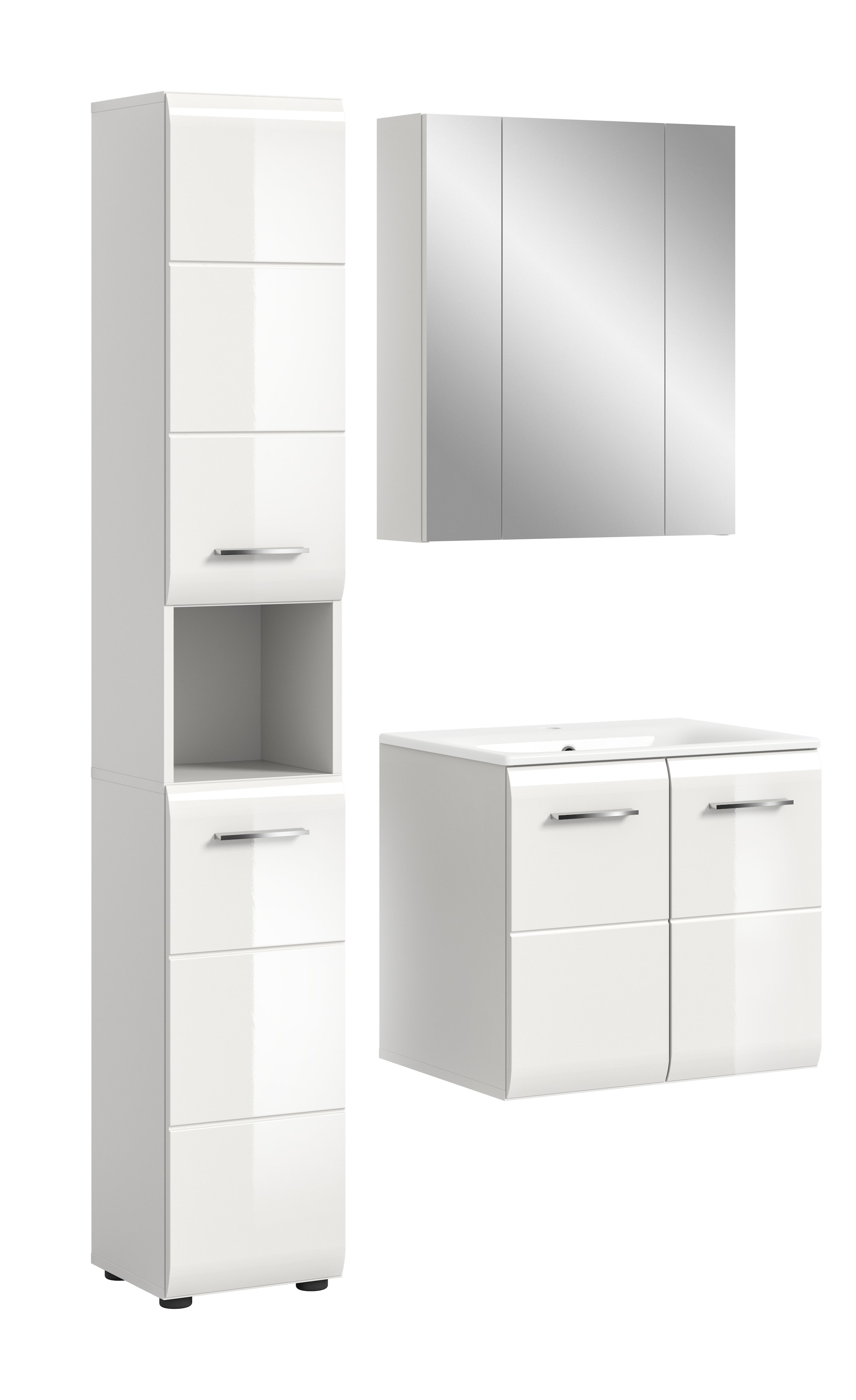 INOSIGN Badezimmer-Set Set, 4 Stk. tlg. Florenz, Badkombination 4-tlg., Wei günstig online kaufen