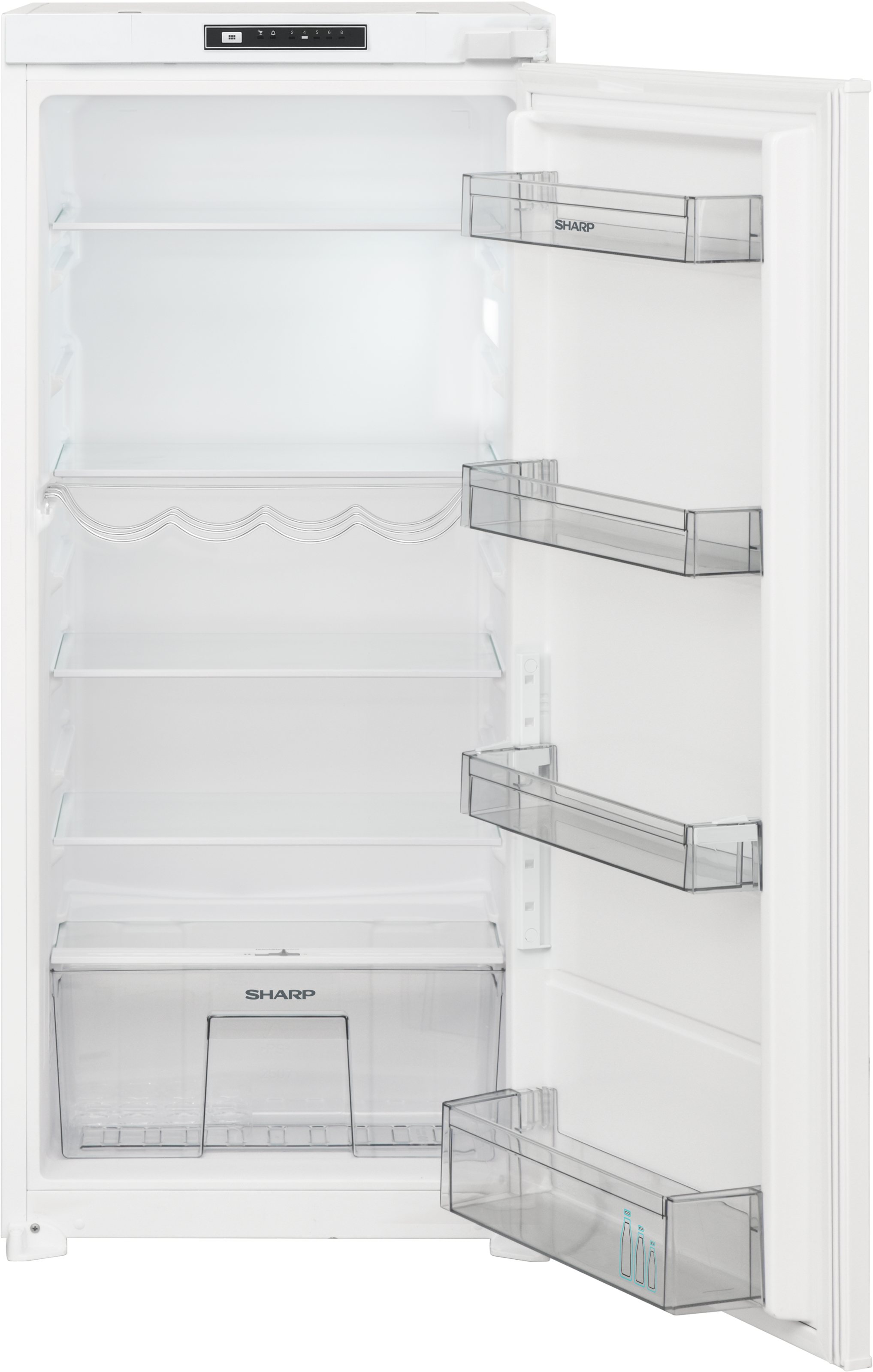 Sharp Einbaukühlschrank »SJ-LD195E0XS-EU«, (123cm Nische), Schlepptür