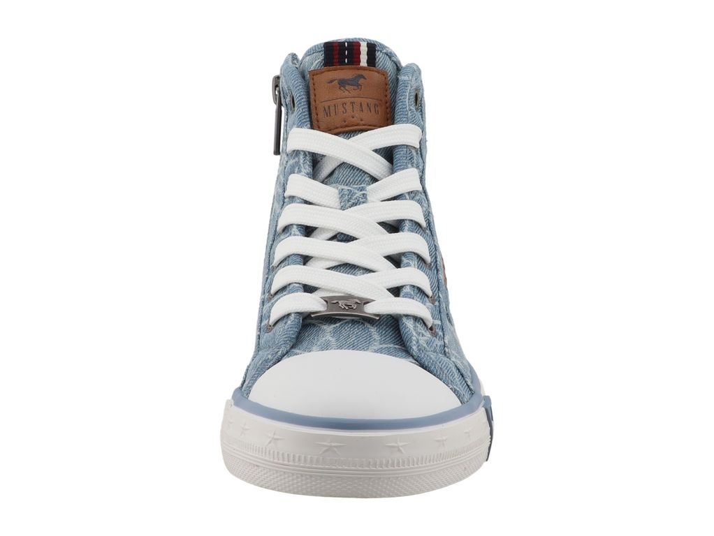 Mustang Shoes Sneaker »Winona«  High Top-Sneaker, Schnürboots mit Blüten-Stickerei