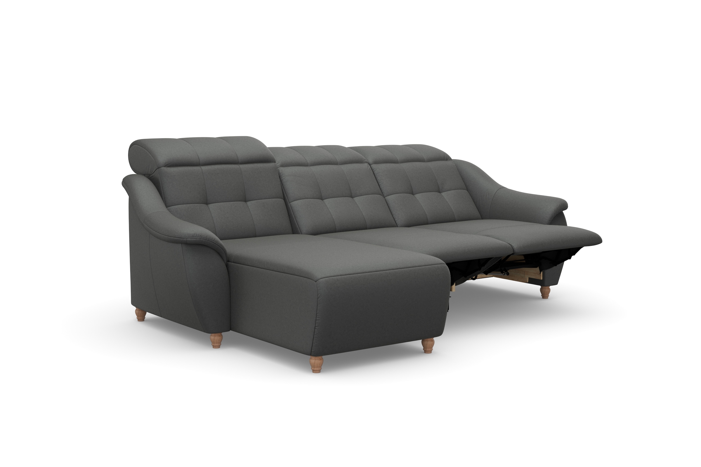 Home affaire Ecksofa »Boston L-Form«, (2 St.), Kopfteilverstellung an jeder Sitzfläche, wahlweise Relaxfunktion