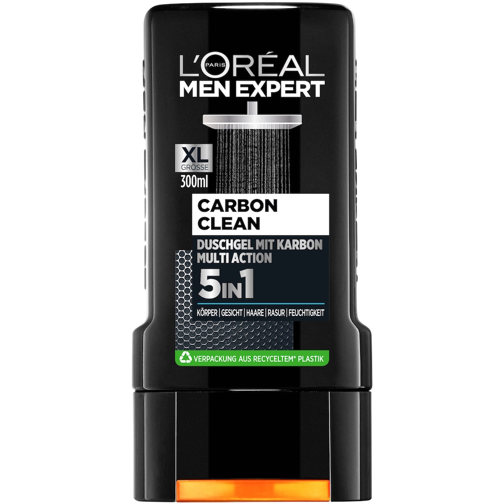 L'ORÉAL PARIS MEN EXPERT Duschgel »Pure Carbon XL«, (Packung), 5+1