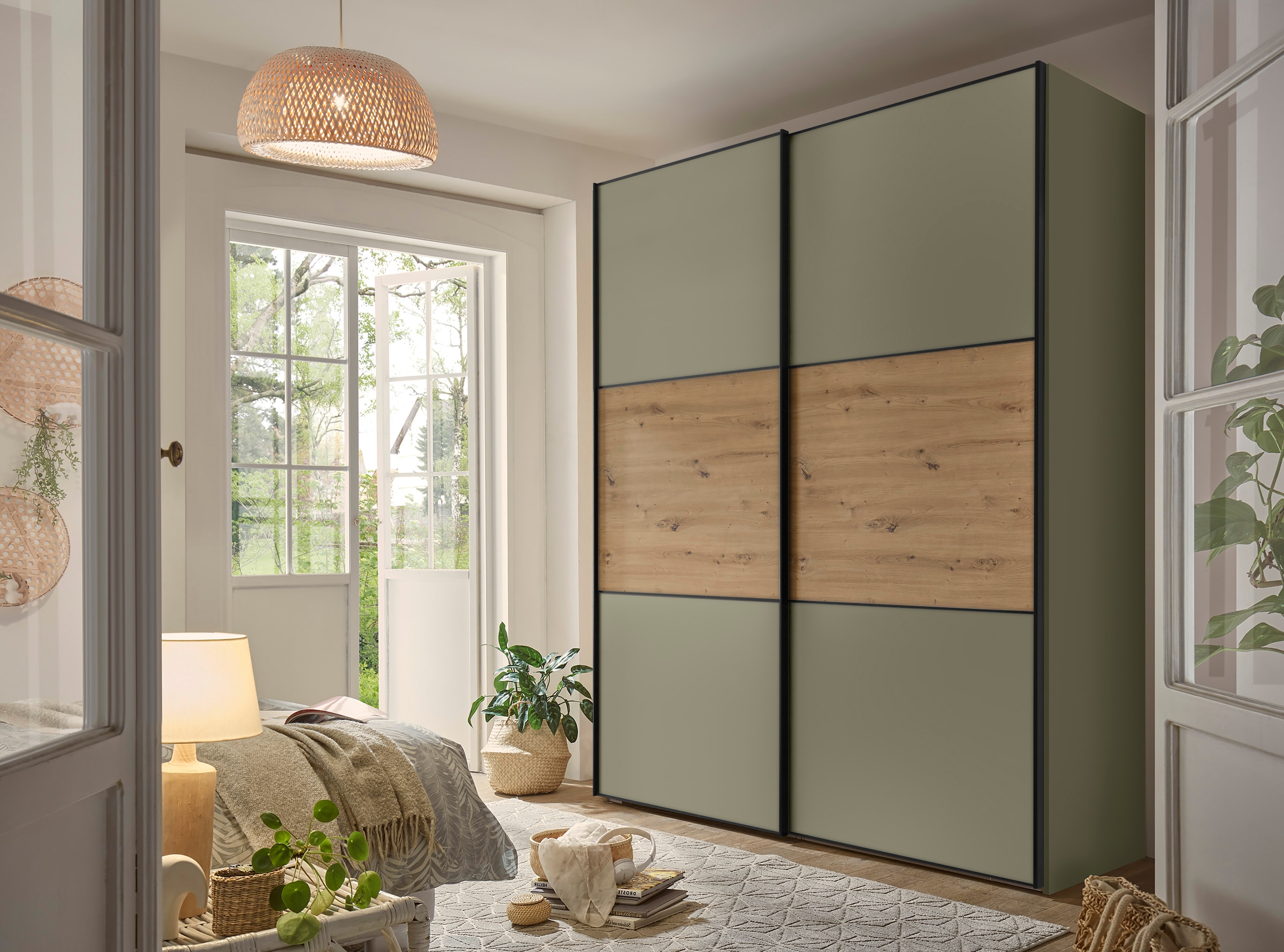 STAUD Schwebetürenschrank »Includo, Made in Germany«, Mit vier verschiedenen Ausstattungsvarianten