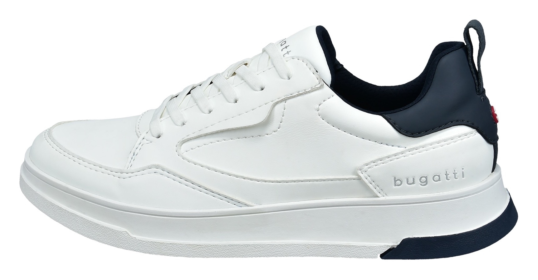 bugatti Keilsneaker  , Freizeitschuh, Halbschuh, Schnürer mit Kontrastbesatz