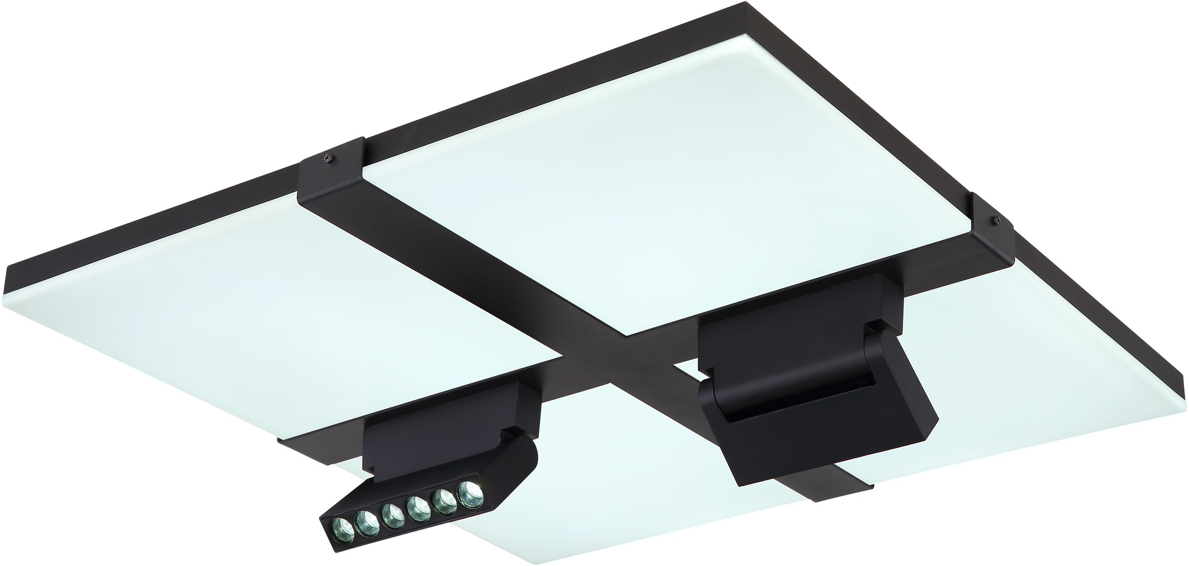 GLOBO LIGHTING LED Deckenleuchte »VILLSI« LED-Modul 1 Stk. Deckenlampe/rund/Wohnzimmer/Schlafzimmer/elegant