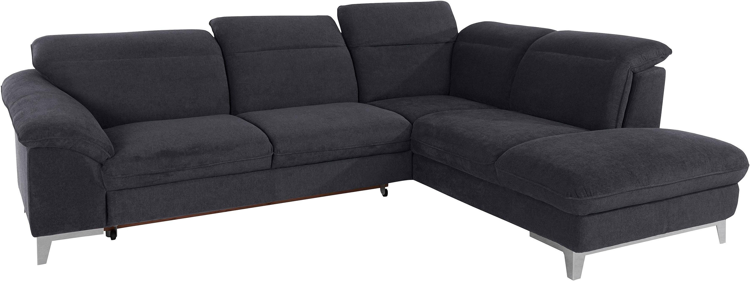 COTTA Polstergarnitur »Teresa L-Form«, (Set), Set bestehend aus: Ecksofa mit Kopfteilverstellung & Hocker