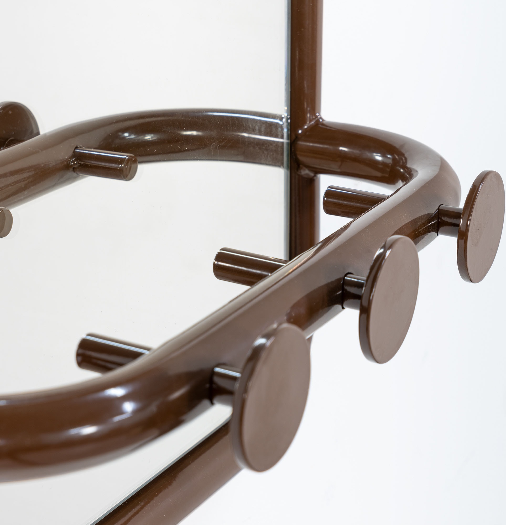 Spinder Design Wandspiegel »RETRO«, (1 St.), Retro Spiegel mit 3 Haken