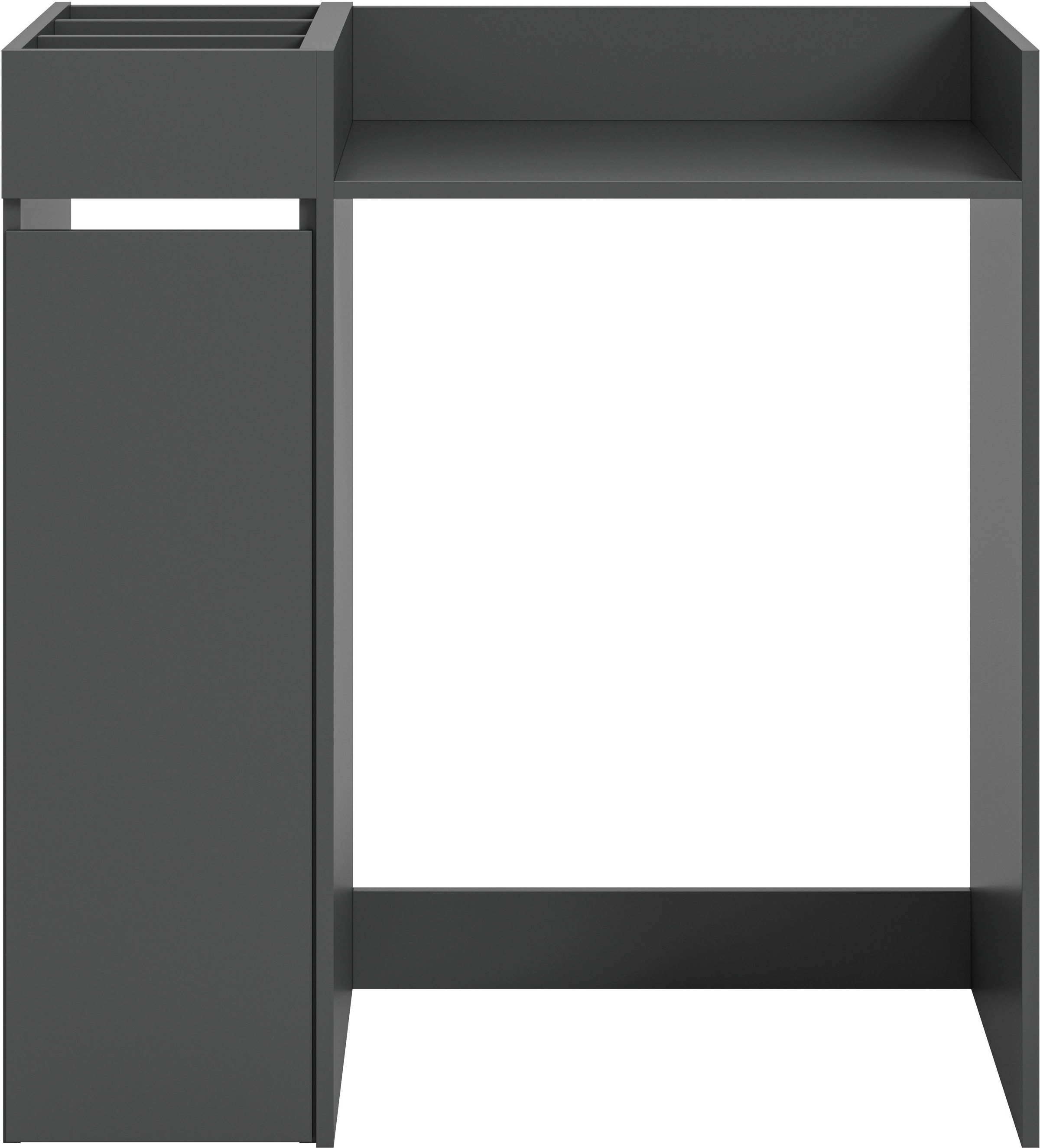 welltime Badmöbel-Set »FALAS, TOPSELLER!, 2-teilig, Hauswirtschaftsraum Set, Breite 95 cm«, (Set, 2 St., bestehend aus: Waschmaschinenumbauschrank und Standregal), Kombination, Waschmaschinenumbau, Waschmaschinenschrank, Wäschekammer
