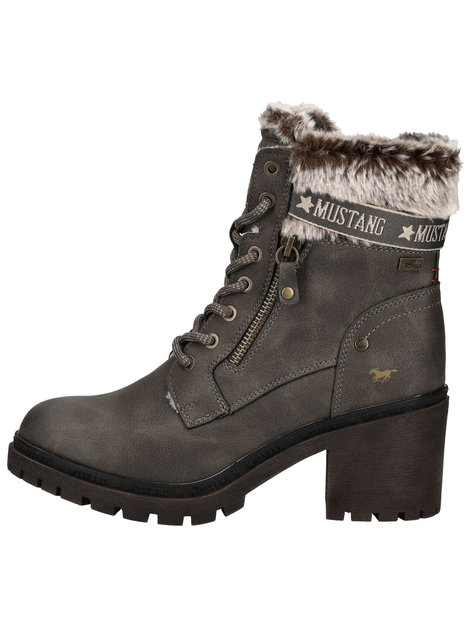 Mustang Shoes High-Heel-Stiefelette »Mustang Shoes Stiefelette Lederimitat/Textil«