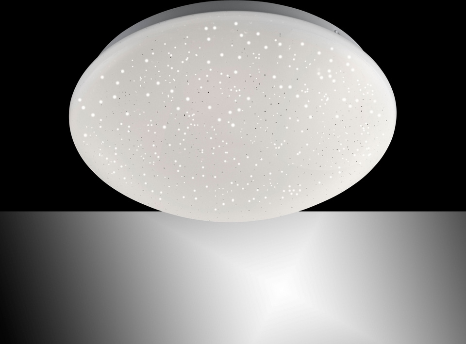 Leuchten Direkt Deckenleuchte »SKYLER«, 1 flammig-flammig, LED, dimmbar, Ø  26 cm, Sternenhimmel-Optik, Farbwechsel RGB+W auf Rechnung bestellen